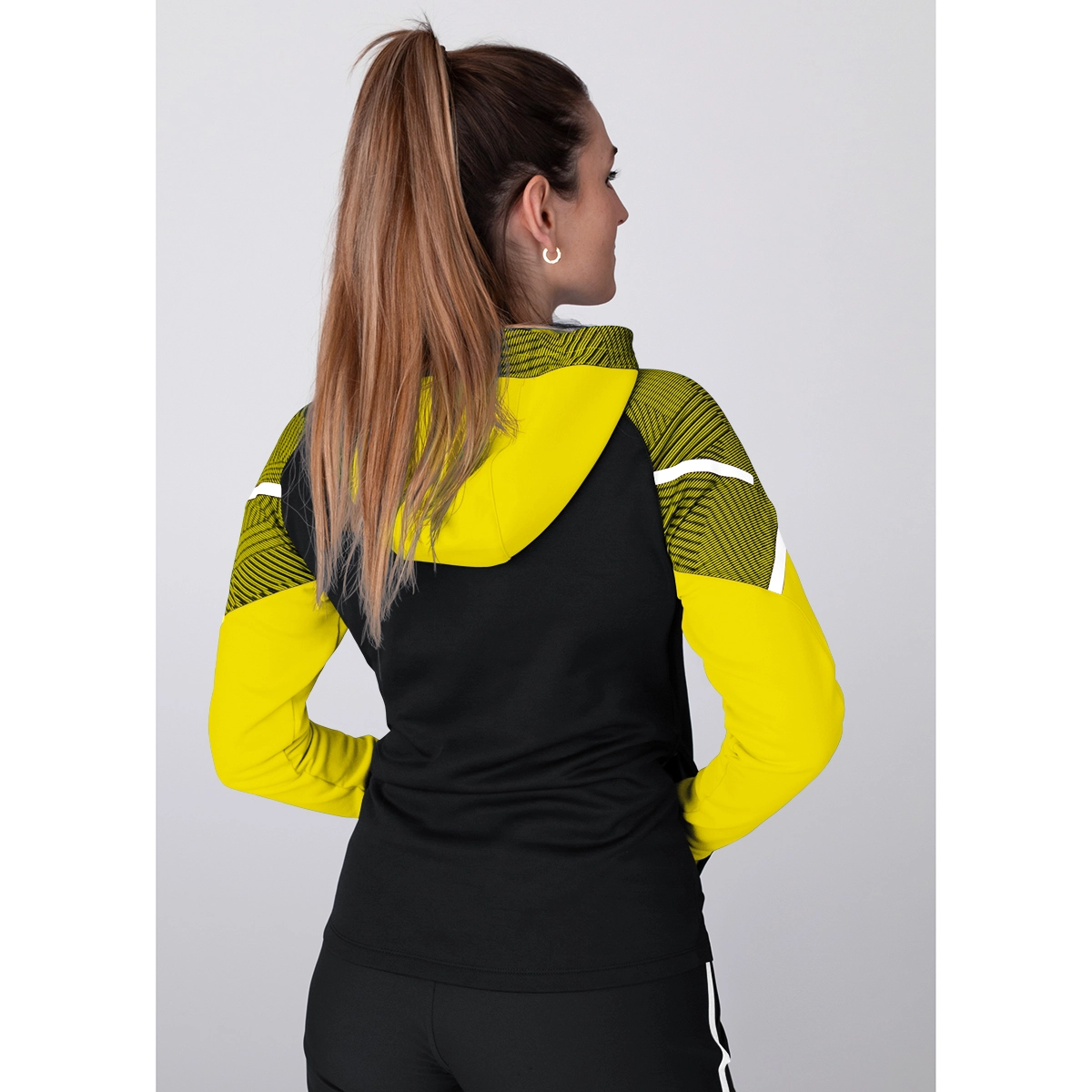 JAKO Kapuzenjacke_Performance 6822K 808 schwarz/soft yellow