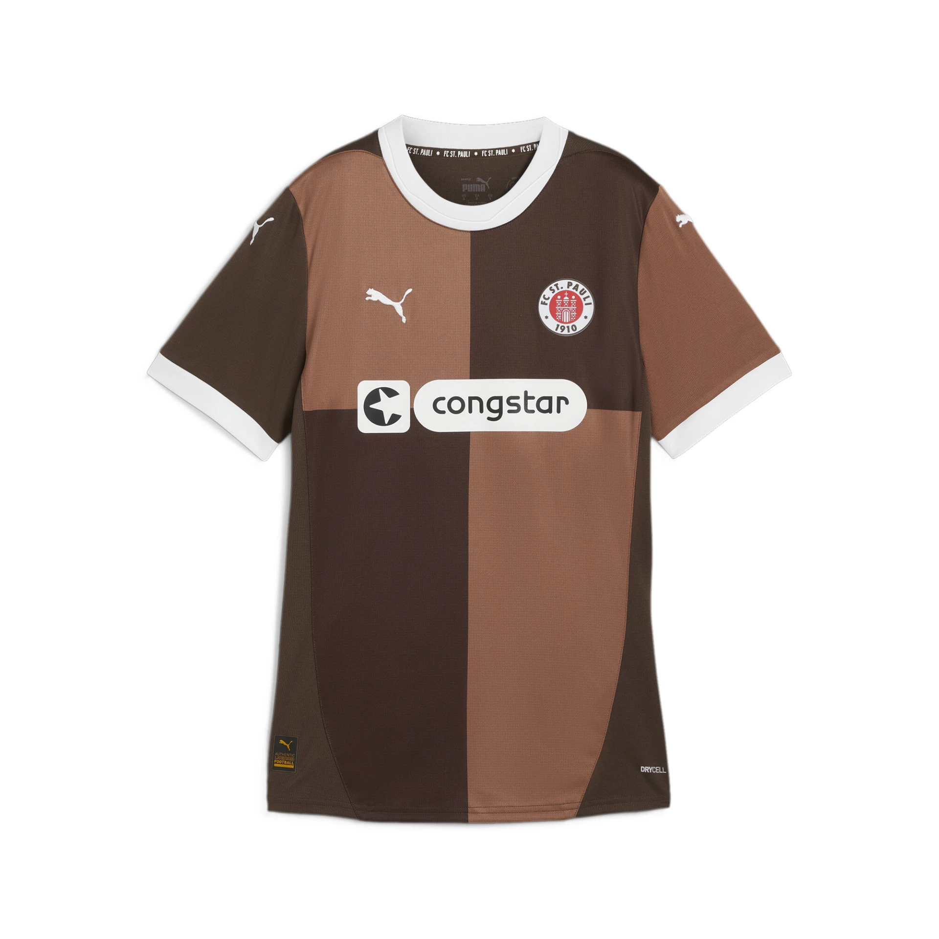 PUMA FCSP_Home_Jersey_W 778641 001 ESPRESSO BROWN-PUMA WHITE