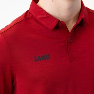 JAKO Herren_Polo_Premium_Basics A4T023HR6329 01 rot meliert