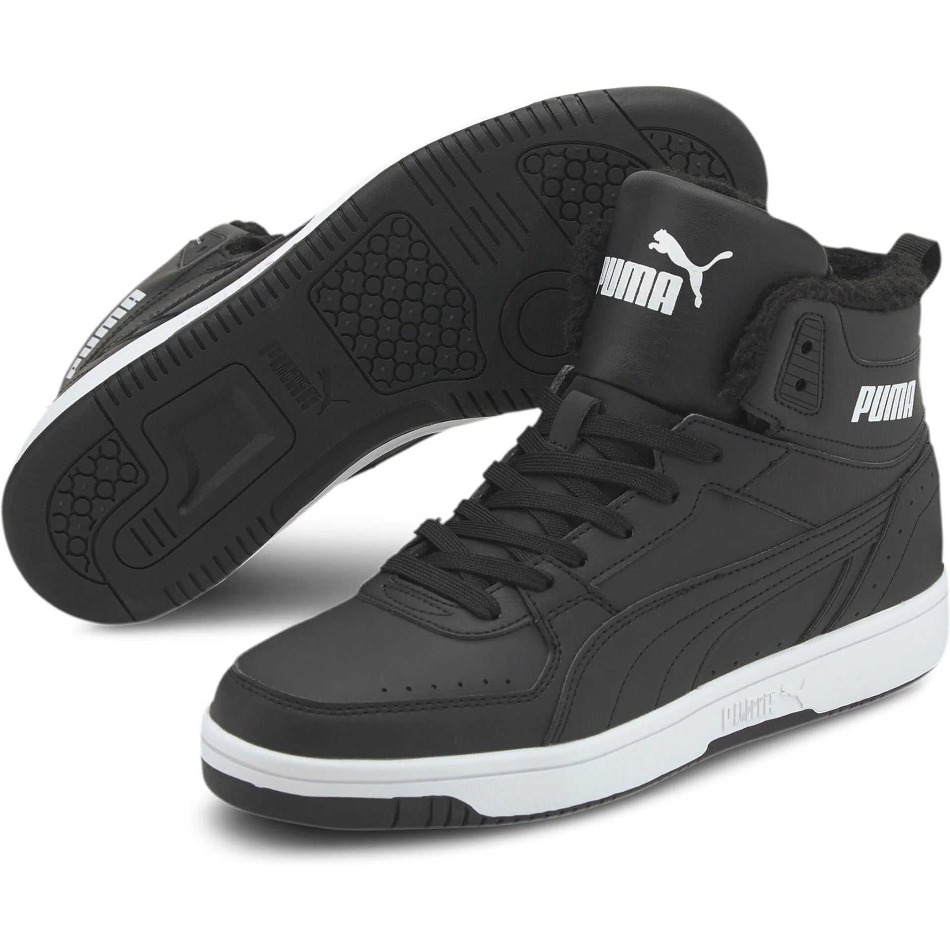 PUMA Herren_Freizeitschuhe_Puma_Rebound_JOY_Fur 375576 001 PUMA BLACK-PUMA WHITE
