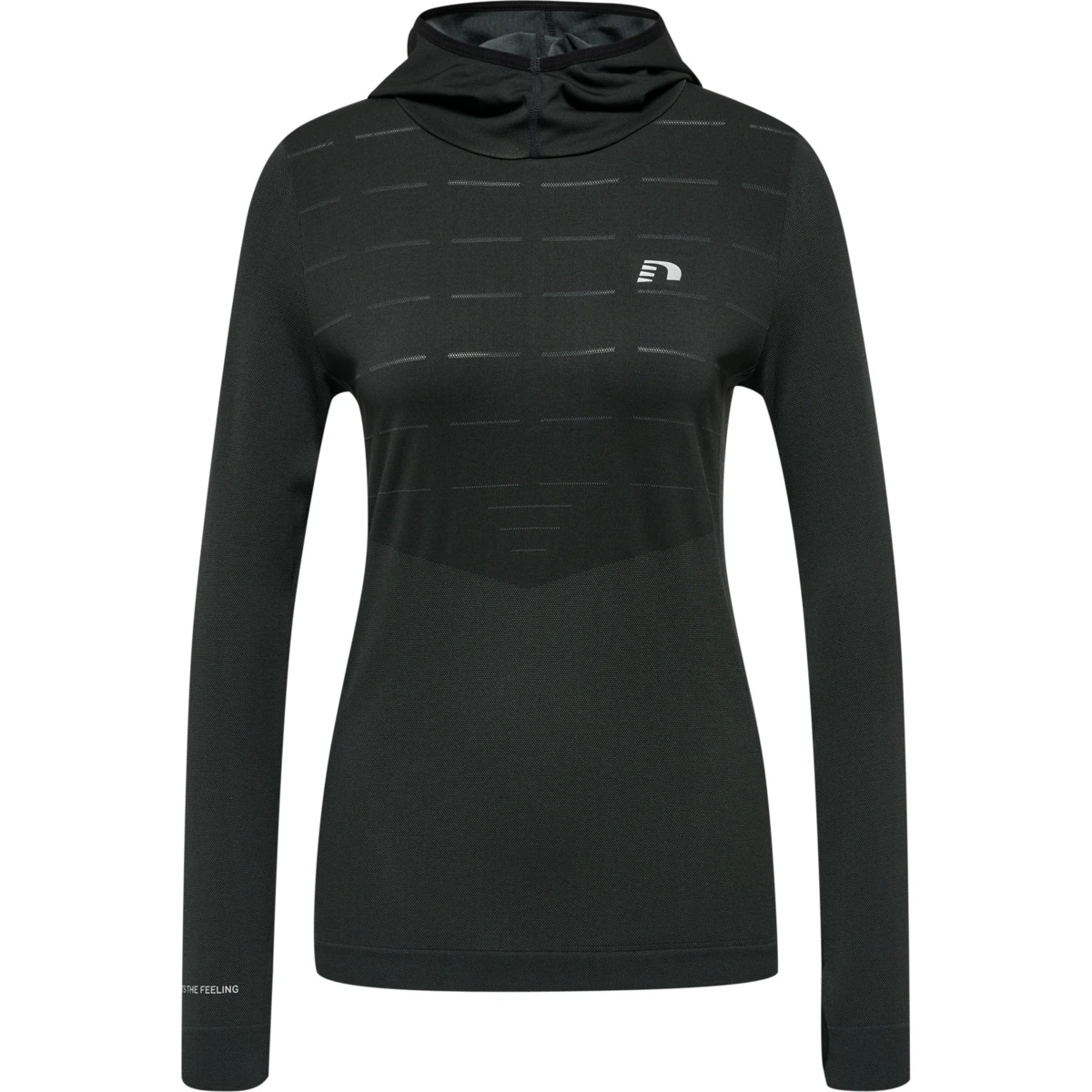 NEWLINE nwlCAMBRIGDE_SEAMLESS_HOODIE_WOMEN 500254 2001 BLACK