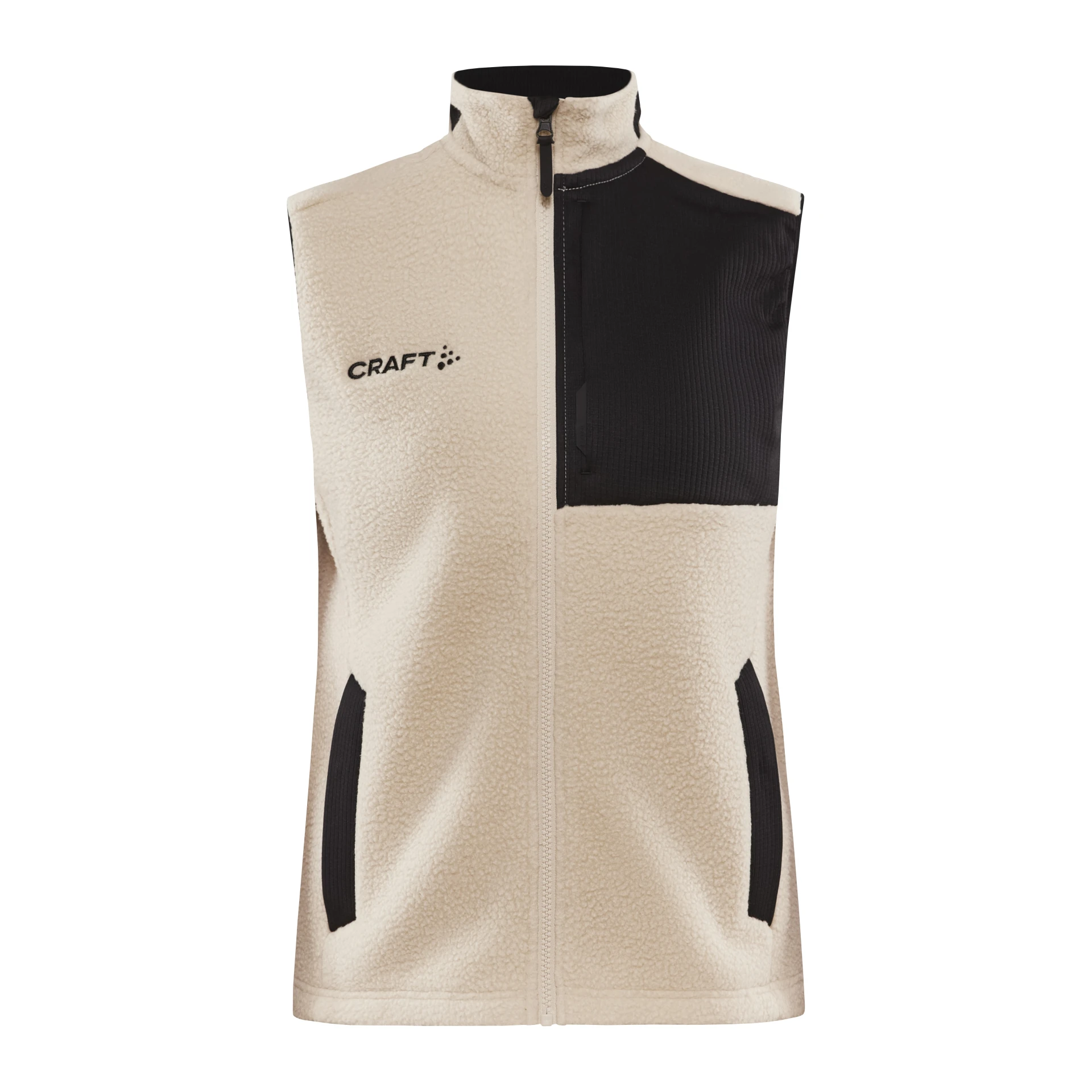 CRAFT ADV_Explore_Pile_Fleece_Vest_W 1913811 211999 ECRU-BLACK