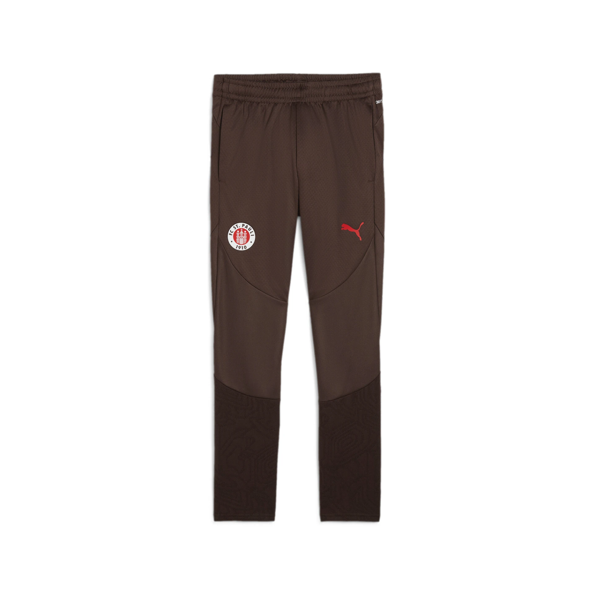 PUMA FCSP_Training_Pants_Jr 778726 005 DARK CHOCOLATE-PUMA RED