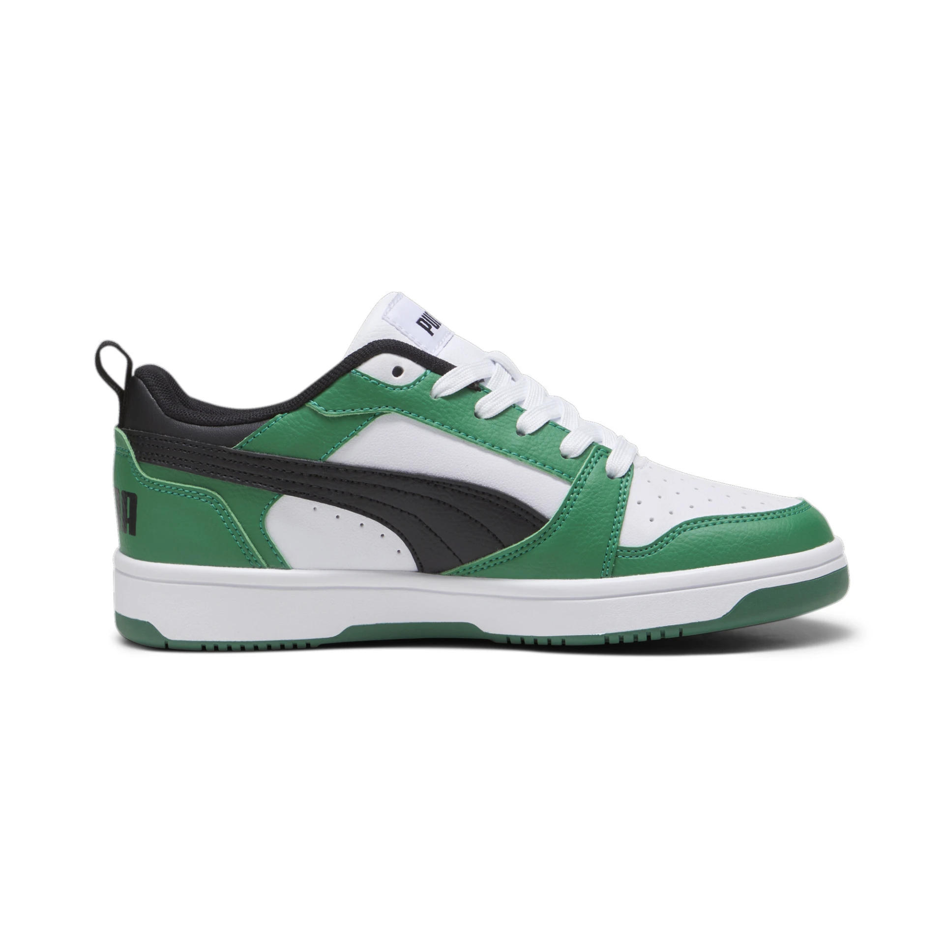 PUMA Puma_Rebound_V6_Lo_Jr 393833 005 PUMA WHITE-PUMA BLACK-ARCH
