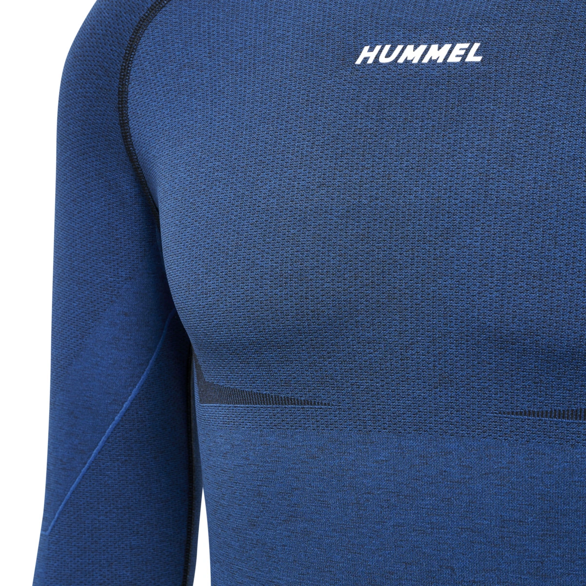 HUMMEL Herren_Shirt_hmlTE_MIKE_SEAMLESS_T_SHIRT_L_S 213759 7957 INSIGNIA BLUE/BLACK MELAN