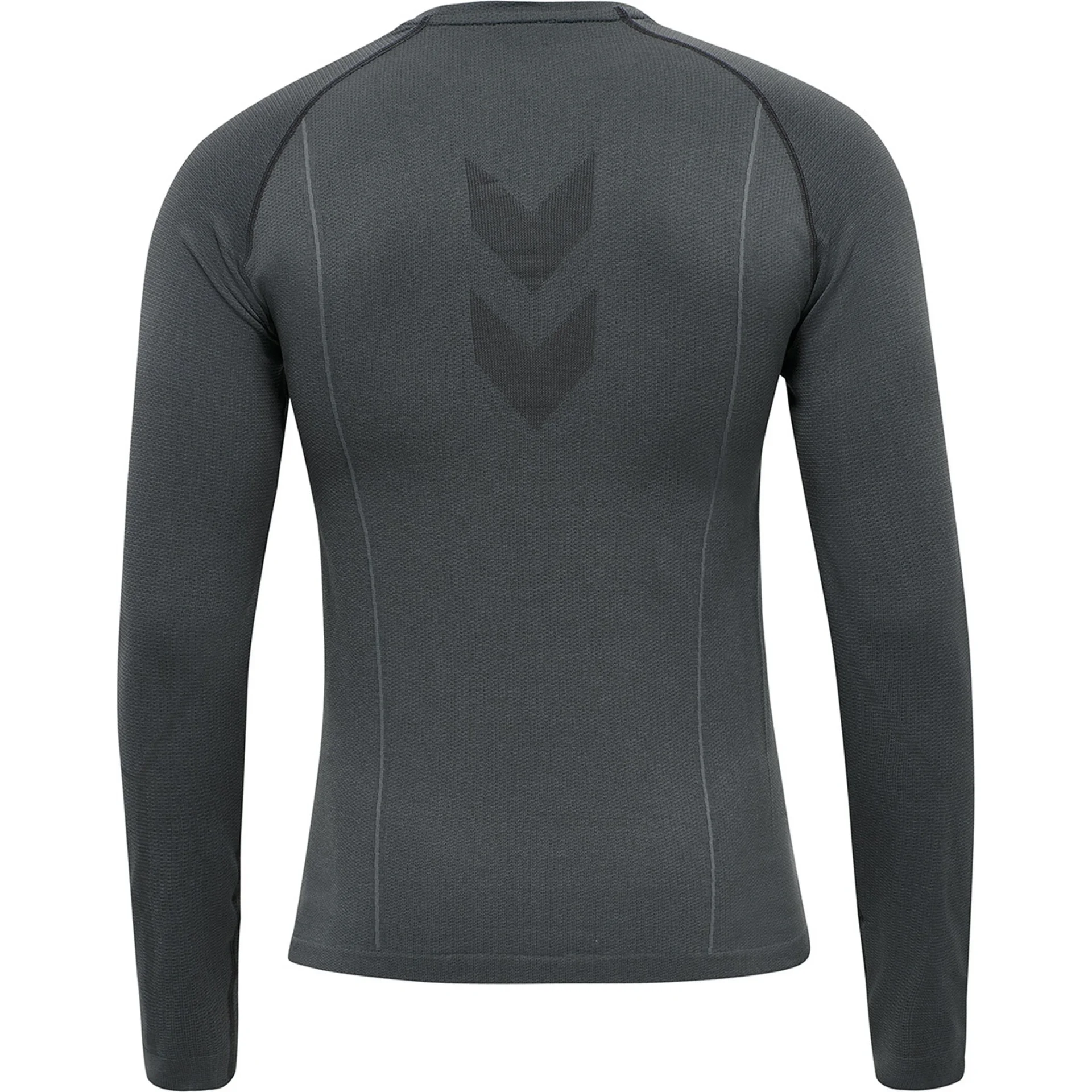 HUMMEL HUMMEL_Herren_Shirt_hmlTE_MIKE_SEAMLESS_T_SHIRT_L_S 213759 1038 BLACK/ASPHALT MELANGE