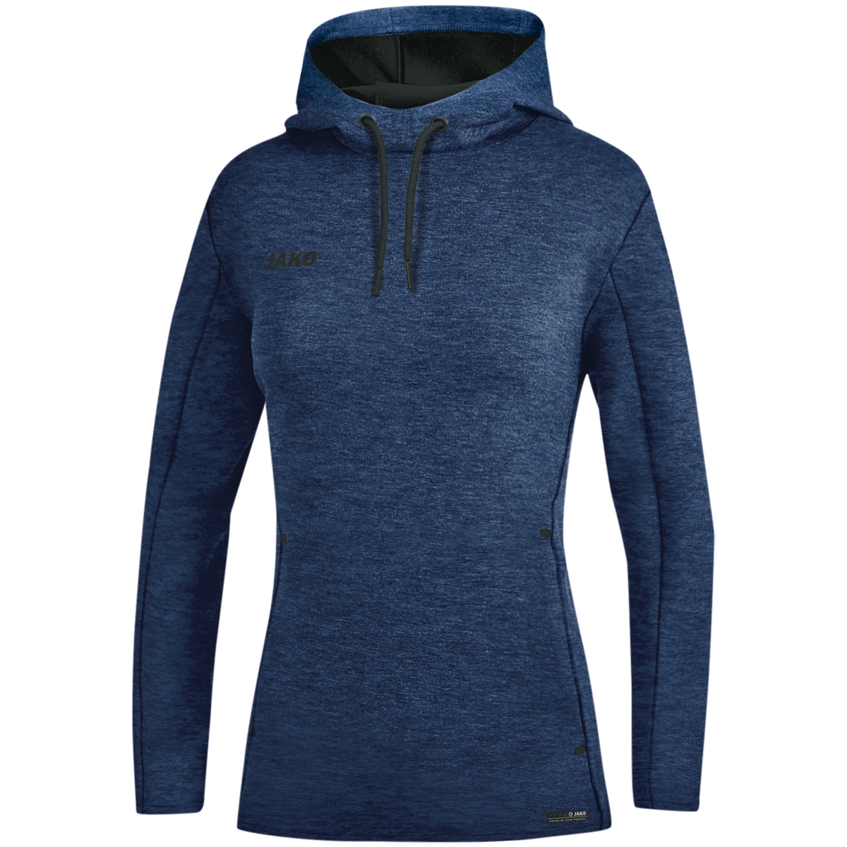 JAKO Damen_Kapuzensweat_Premium_Basics 6729D 49 marine meliert