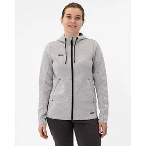 JAKO Damen_Kapuzenjacke_Premium_Basics A4T023DA6829D 40 hellgrau meliert