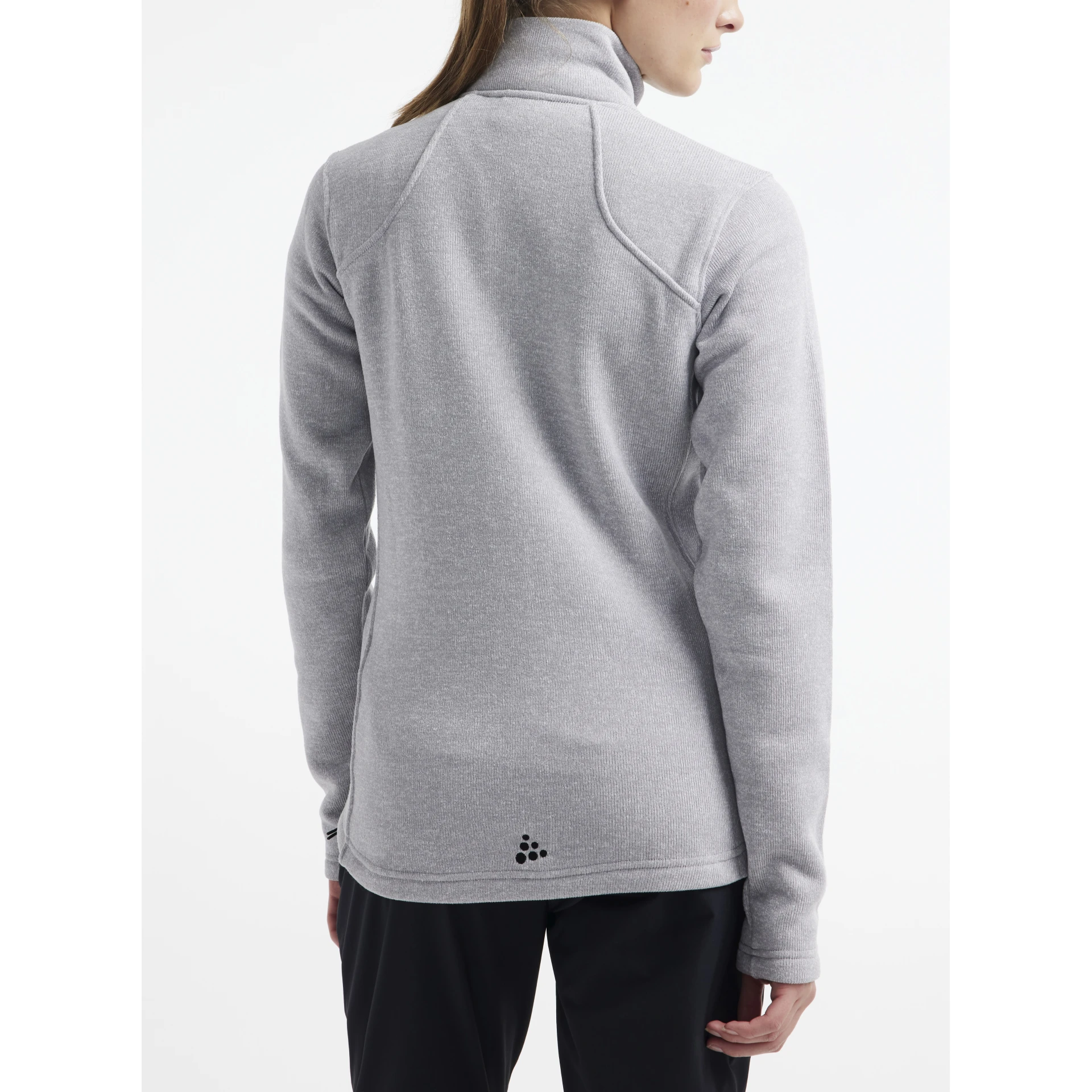 CRAFT ADV_Explore_Heavy_Fleece_Jacket_W 1912219 950999 GREY MELANGE-BLACK