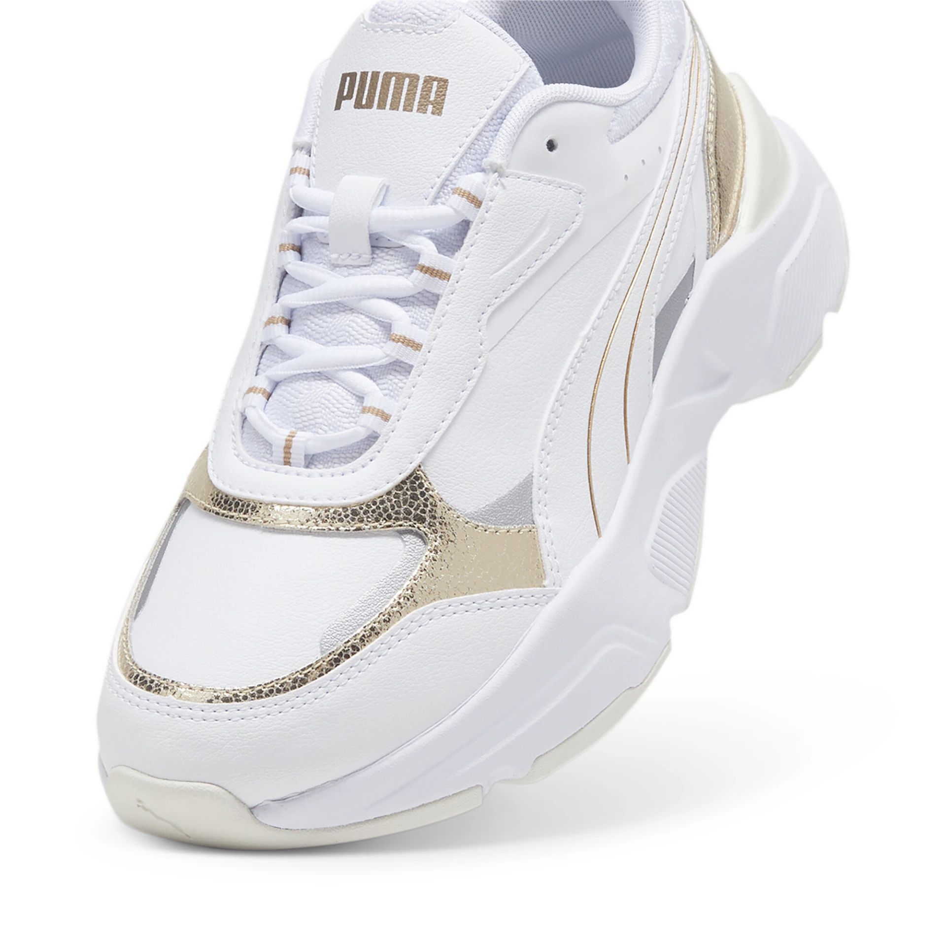 PUMA Cassia_Metallic_Shine 395267 001 PUMA WHITE-PUMA GOLD-PUMA