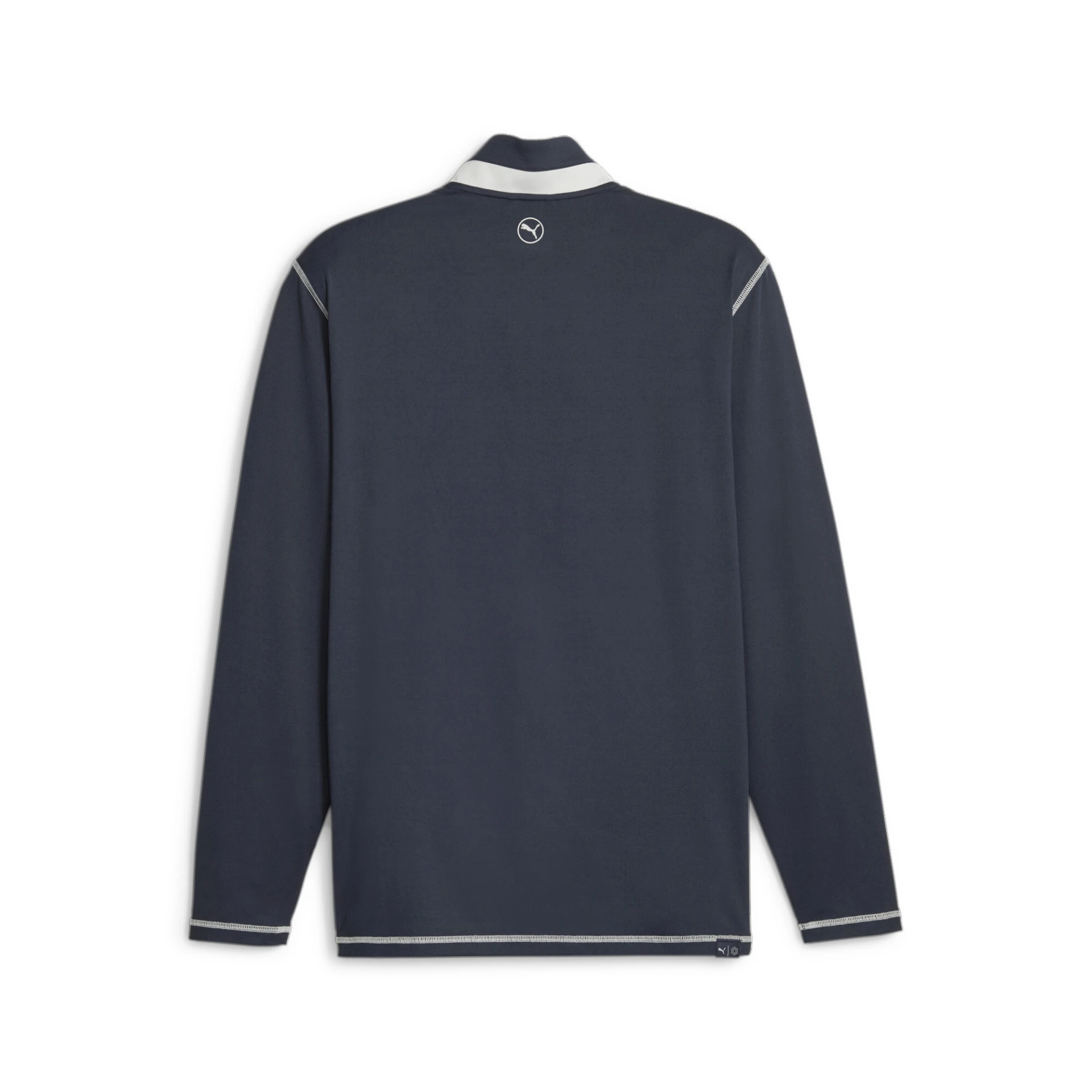 PUMA Lightweight_1_4_Zip 621862 005 Navy Blazer-Ash Gray