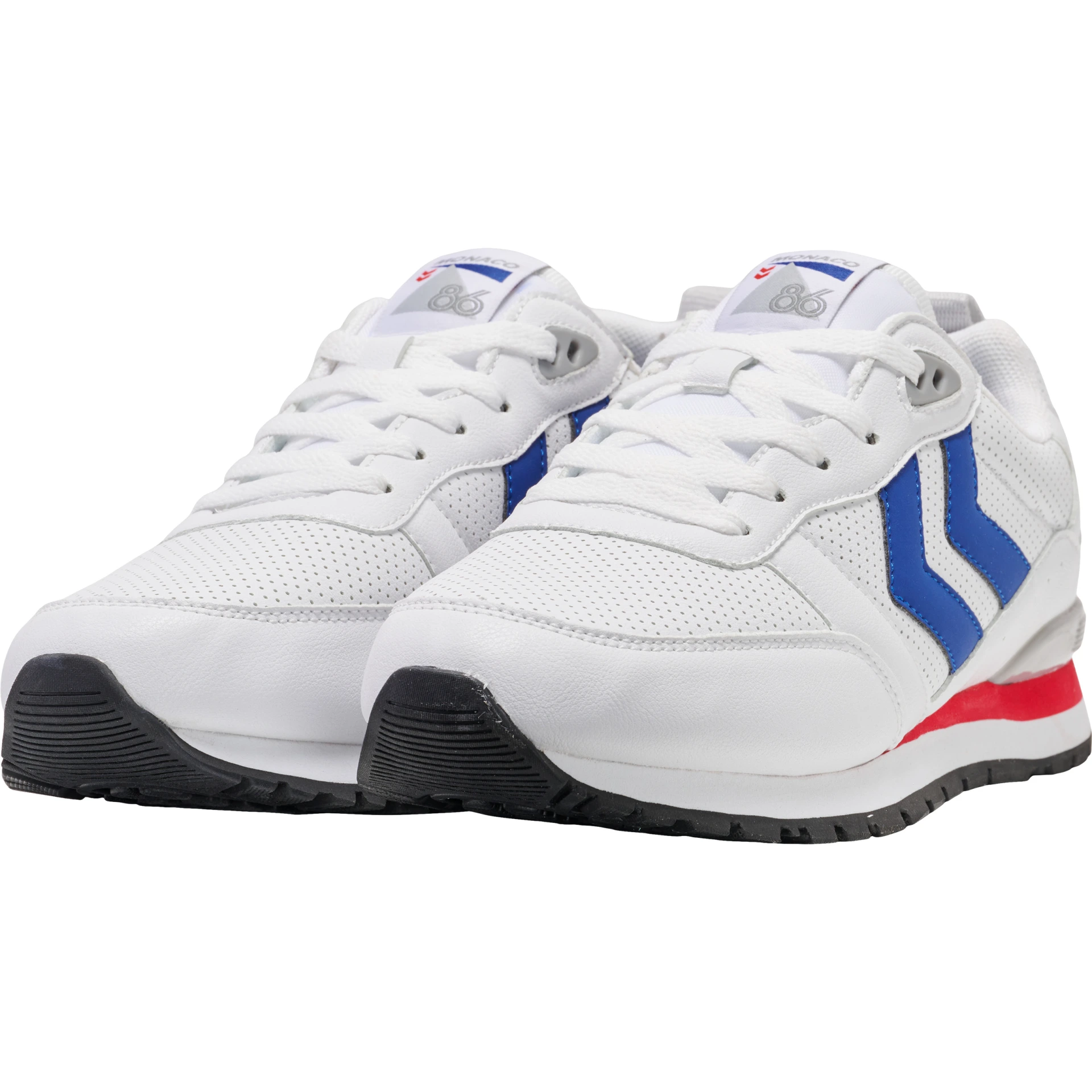 HUMMEL MONACO_86_PERFORATED___WHITE_BLUE_RED___37 218418 9253 WHITE/BLUE/RED