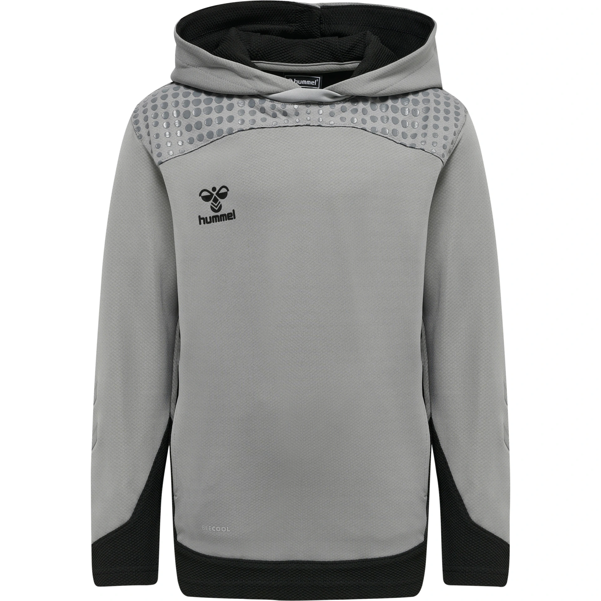 HUMMEL hmlLEAD_POLY_HOODIE_KIDS 207410 2006 GREY MELANGE