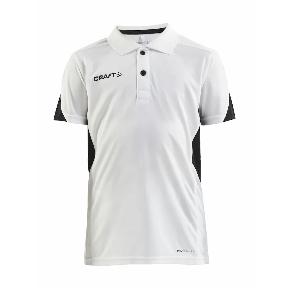 CRAFT Pro_Control_Impact_Polo_Jr 1908227 900999 WHITE-BLACK