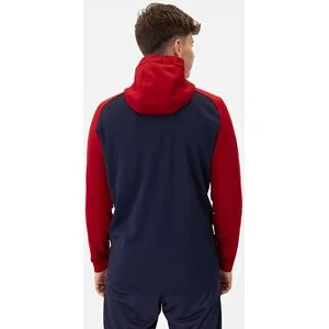 JAKO Herren_Kapuzensweat_Kapuzenjacke_Iconic A4T024HR6824 901 marine/chili rot