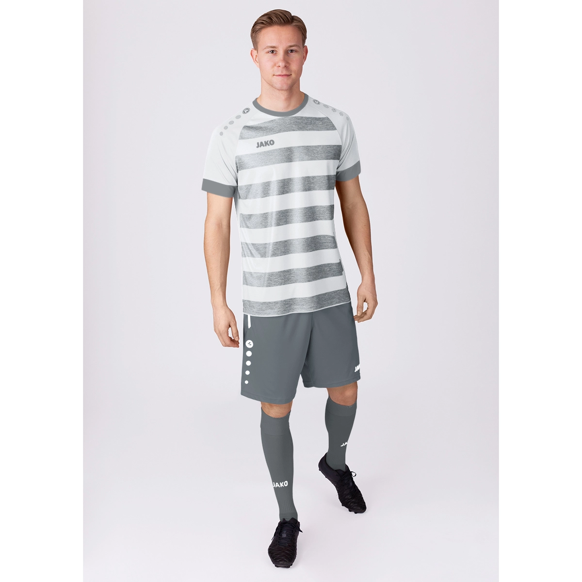 JAKO Trikot_Celtic_Melange_KA 4214K 003 weiß/steingrau
