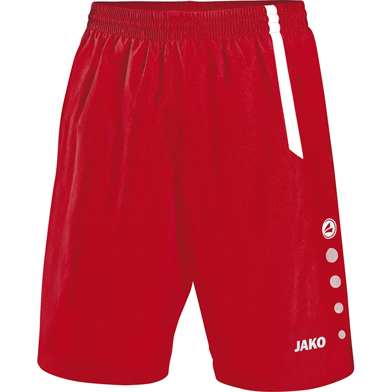 JAKO Kinder_Sporthose_Turin 4462K 01 sportrot/weiß