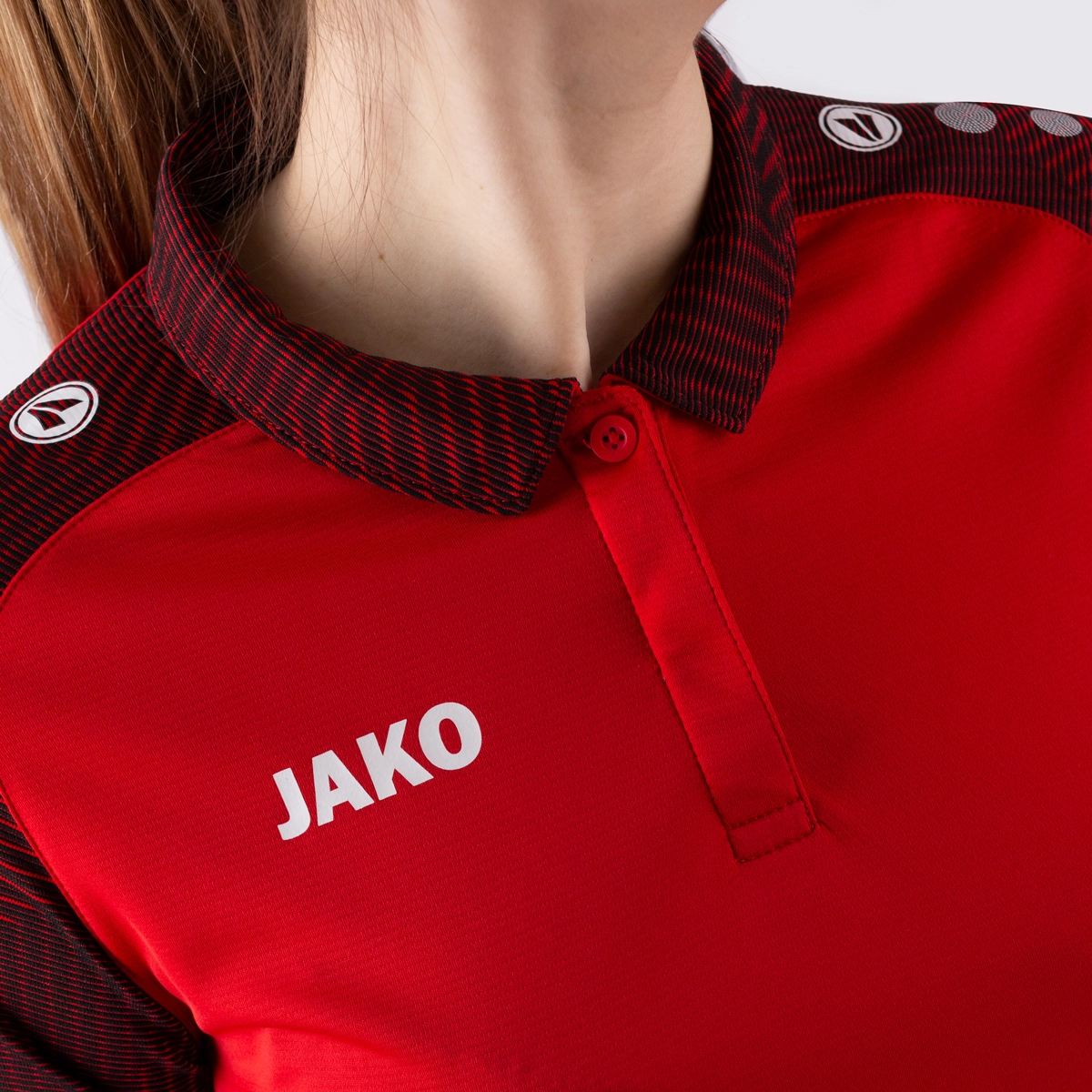 JAKO Polo_Performance 6322D 101 rot/schwarz