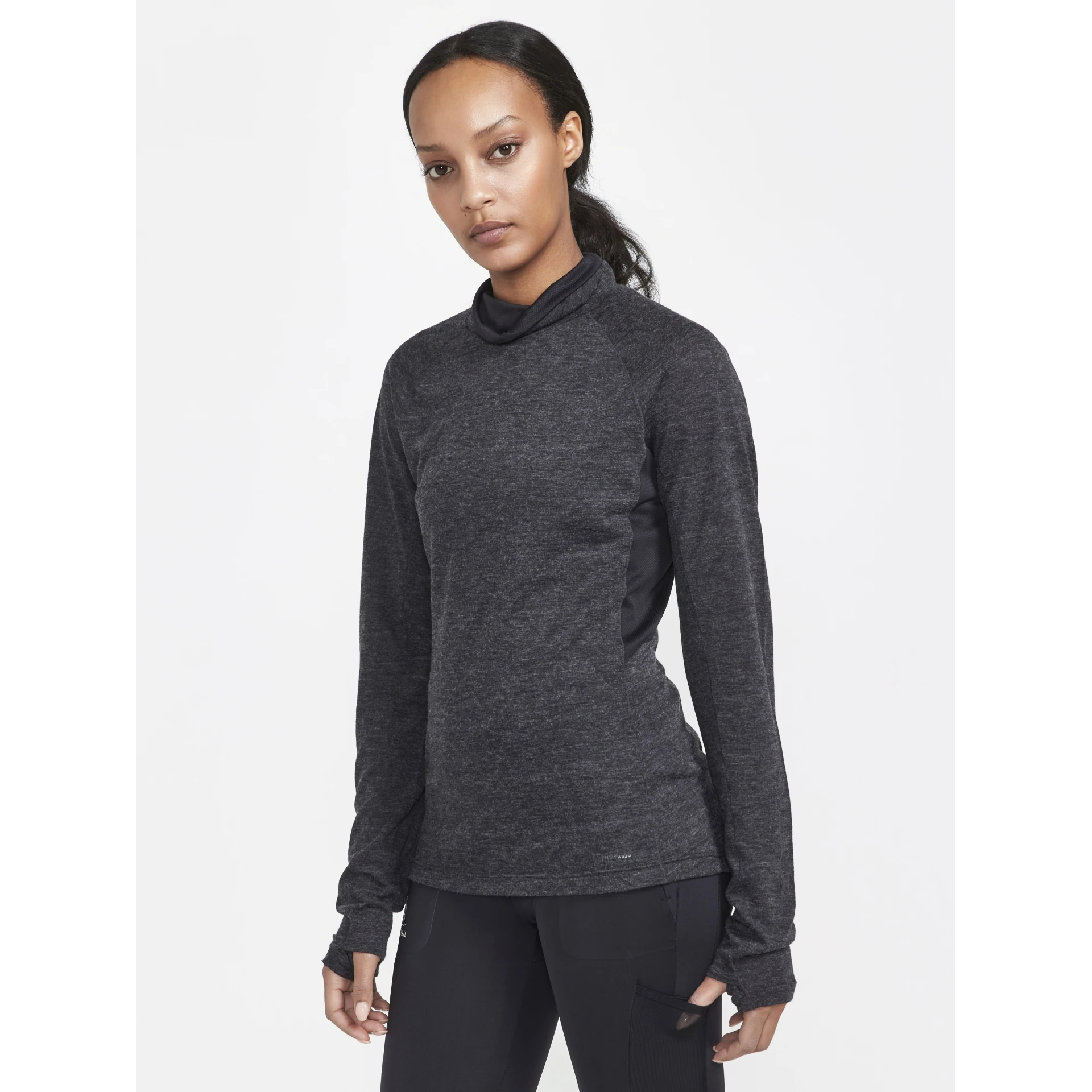 CRAFT ADV_SubZ_Wool_LS_Tee_2_W 1911314 999000 BLACK