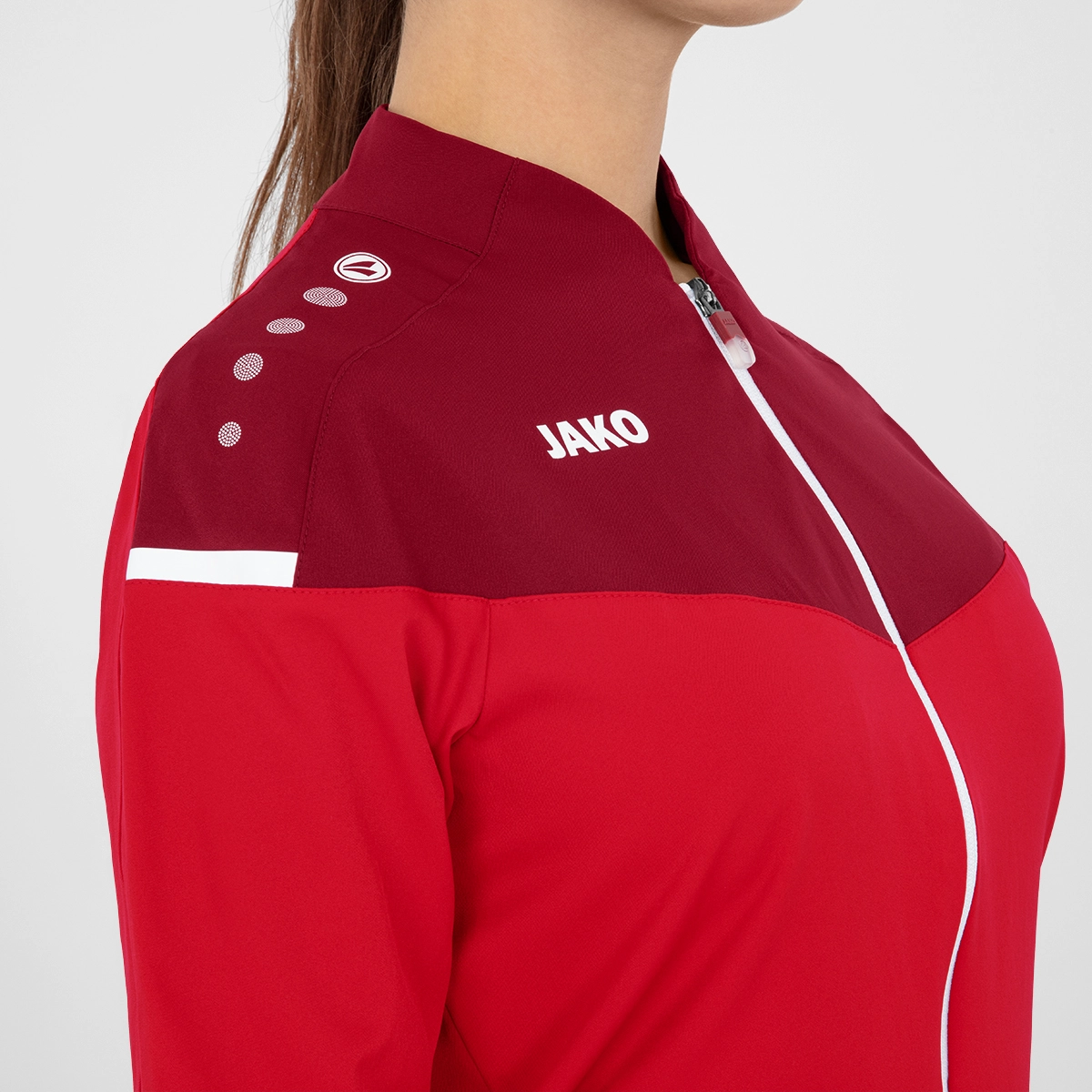 JAKO Damen_Praesentationsjacke_Champ_20 9820D 01 rot/weinrot