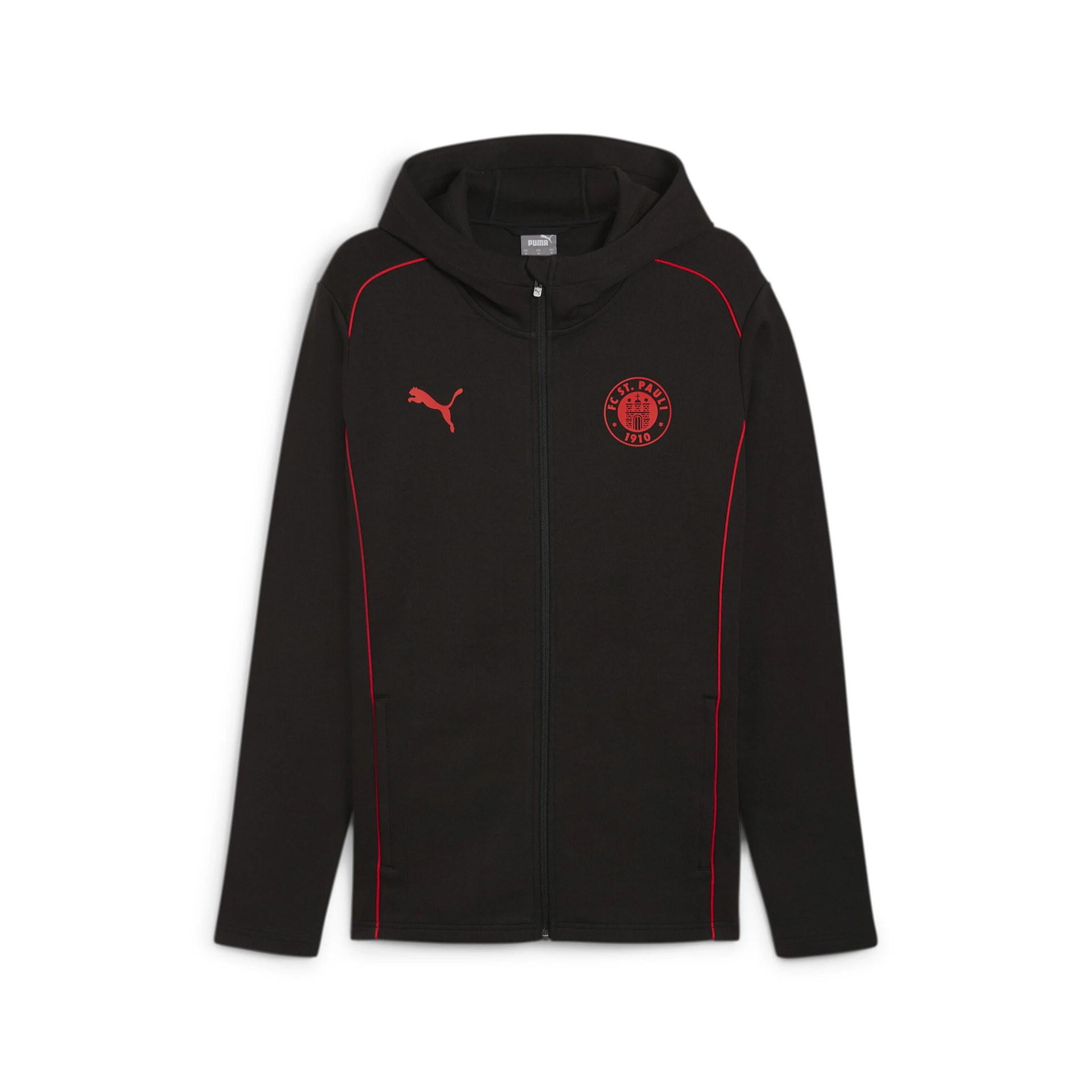 PUMA FCSP_Casuals_Hooded_Jkt 778731 007 PUMA BLACK-PUMA RED