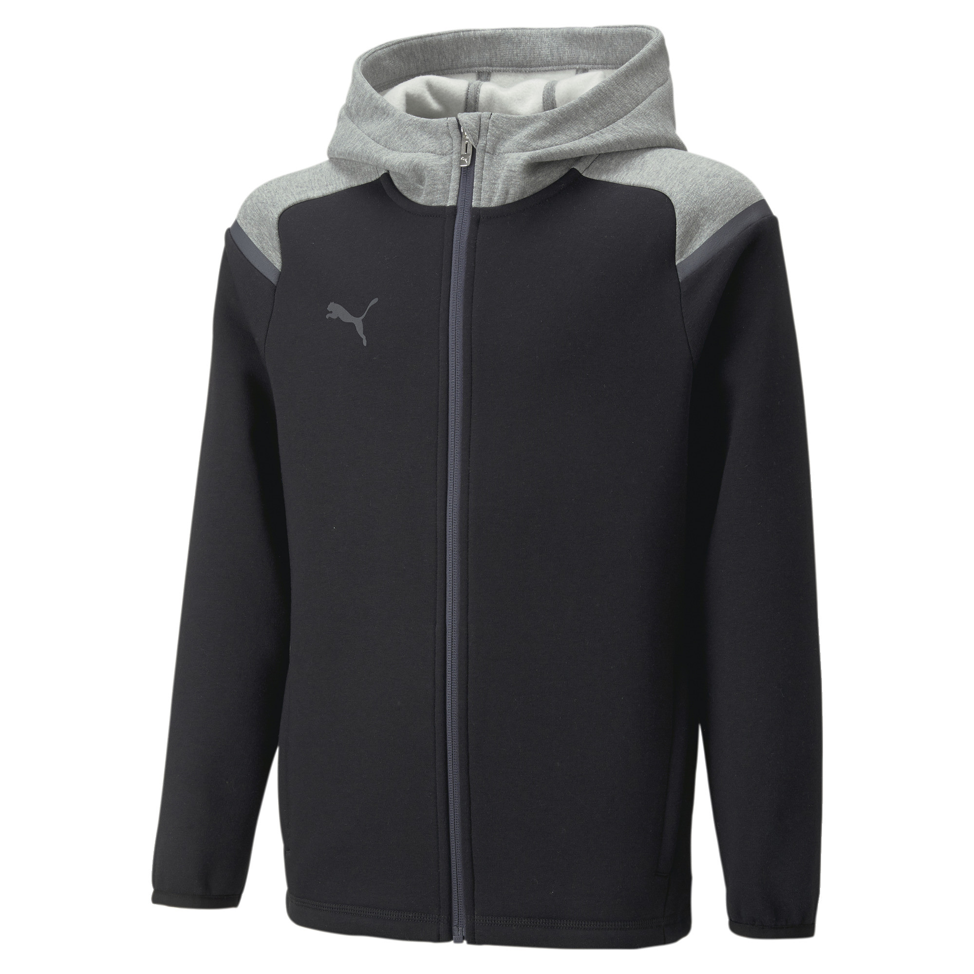 PUMA teamCUP_Casuals_Hooded_Jkt_Jr 658425 003 PUMA BLACK
