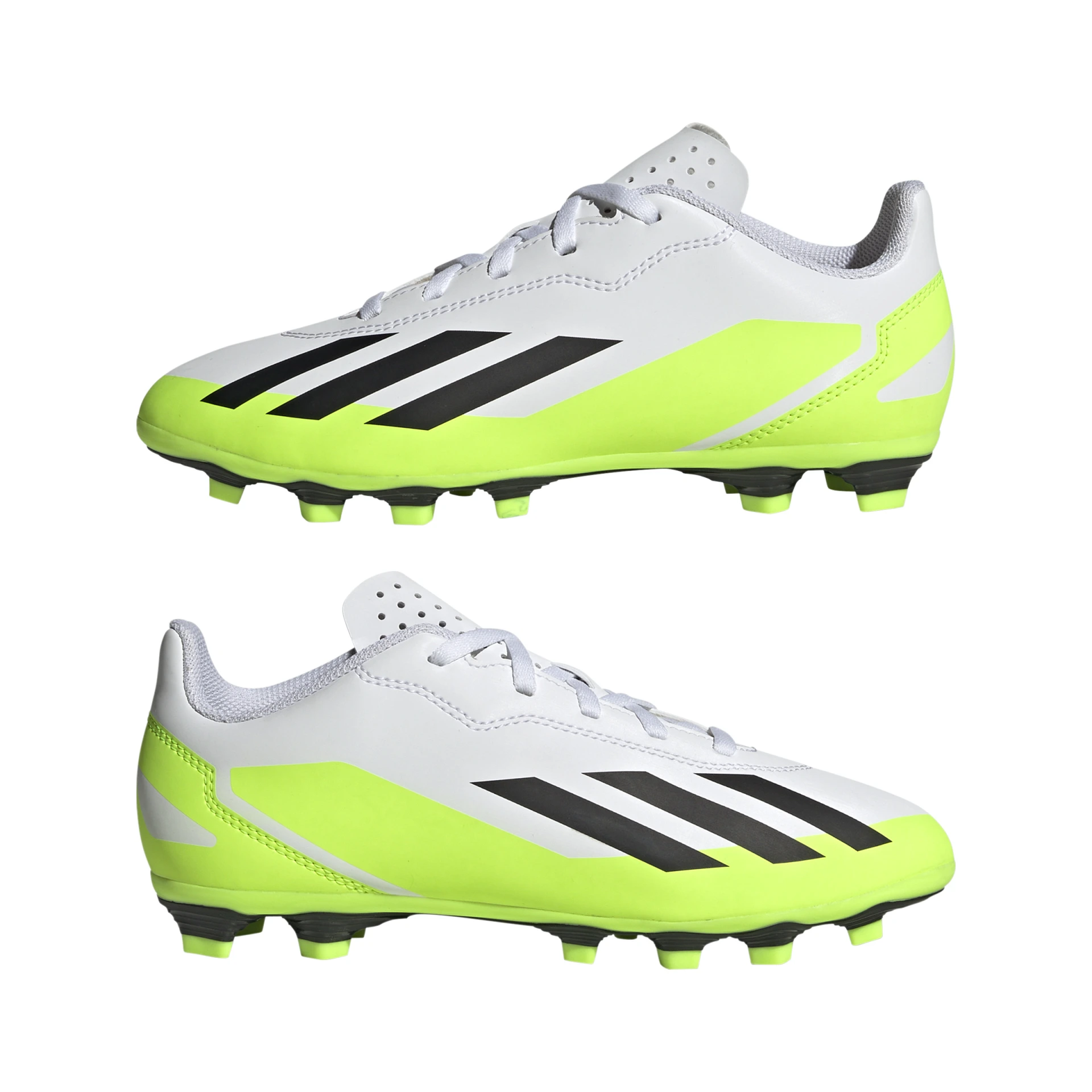 ADIDAS X_CRAZYFAST4_FxG_J IE1588 000 FTWWHT/CBLACK/LUCLEM