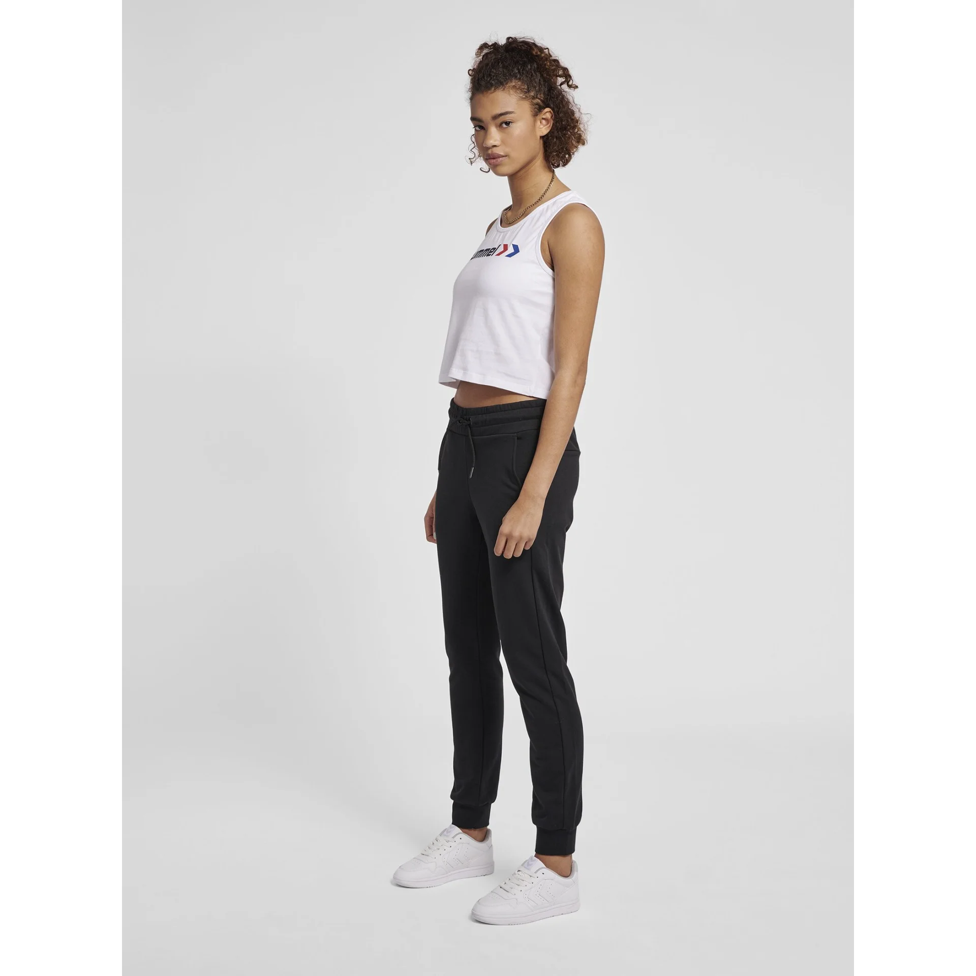 HUMMEL Damen_Shirt_hmlIC_TEXAS_CROPPED_TANKTOP 214323 9073 WHITE/PEACOAT