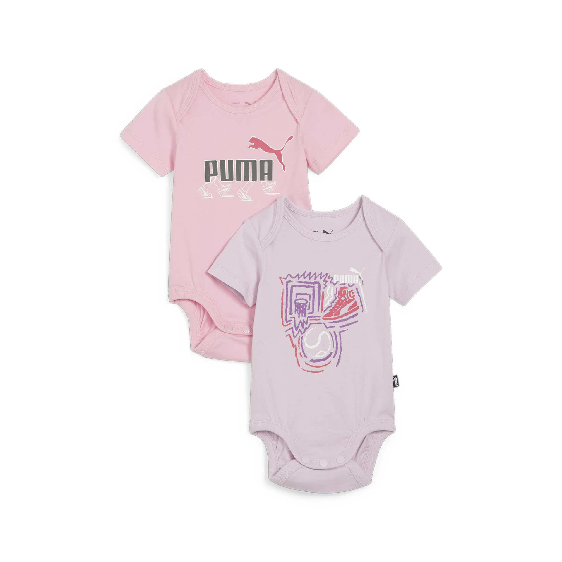PUMA MINICATS_Newborn_Bodysuit_2pcs_Set 680598 060 GRAPE MIST