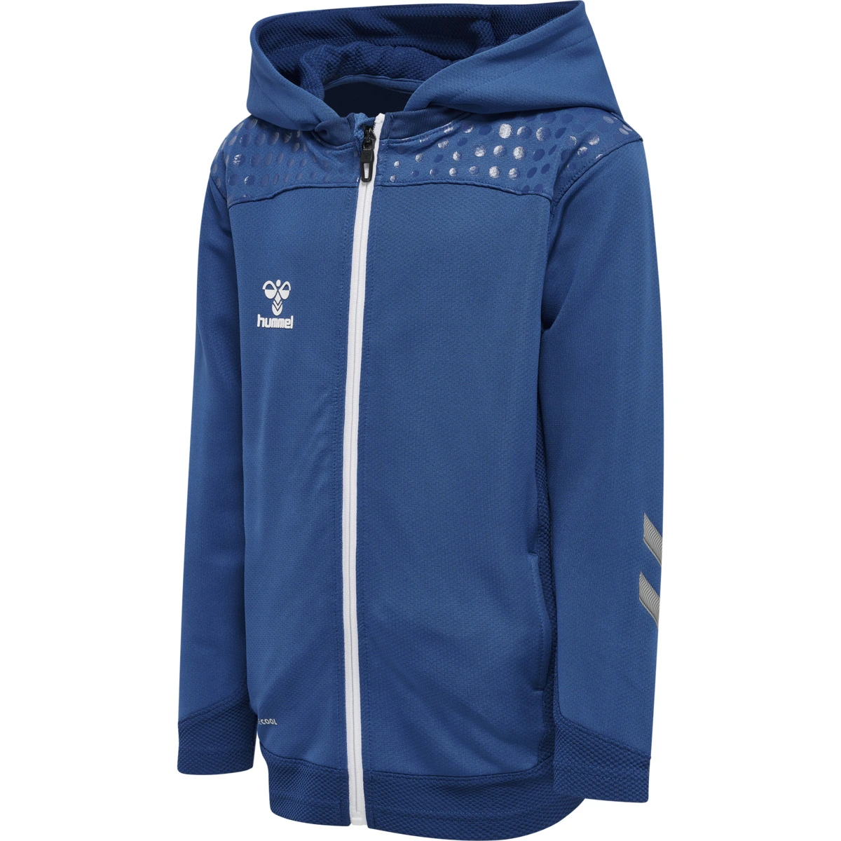 HUMMEL Kinder_Kapuzensweat_LEAD_ZIP_POLY 207412 7045 TRUE BLUE