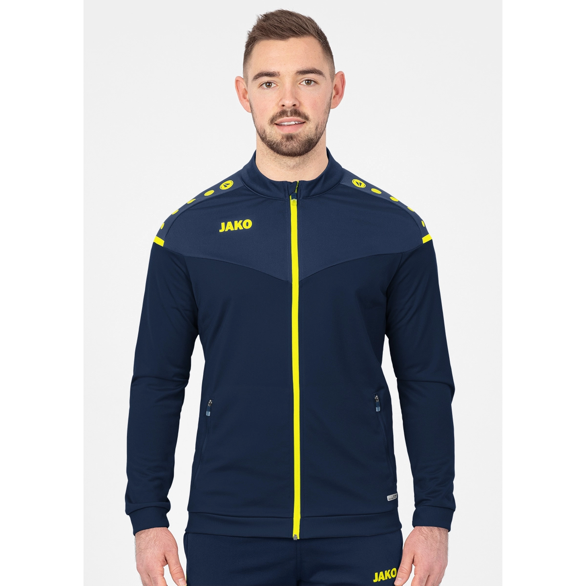JAKO Herren_Polyesterjacke_Champ_20 9320 93 marine/darkblue/neongelb