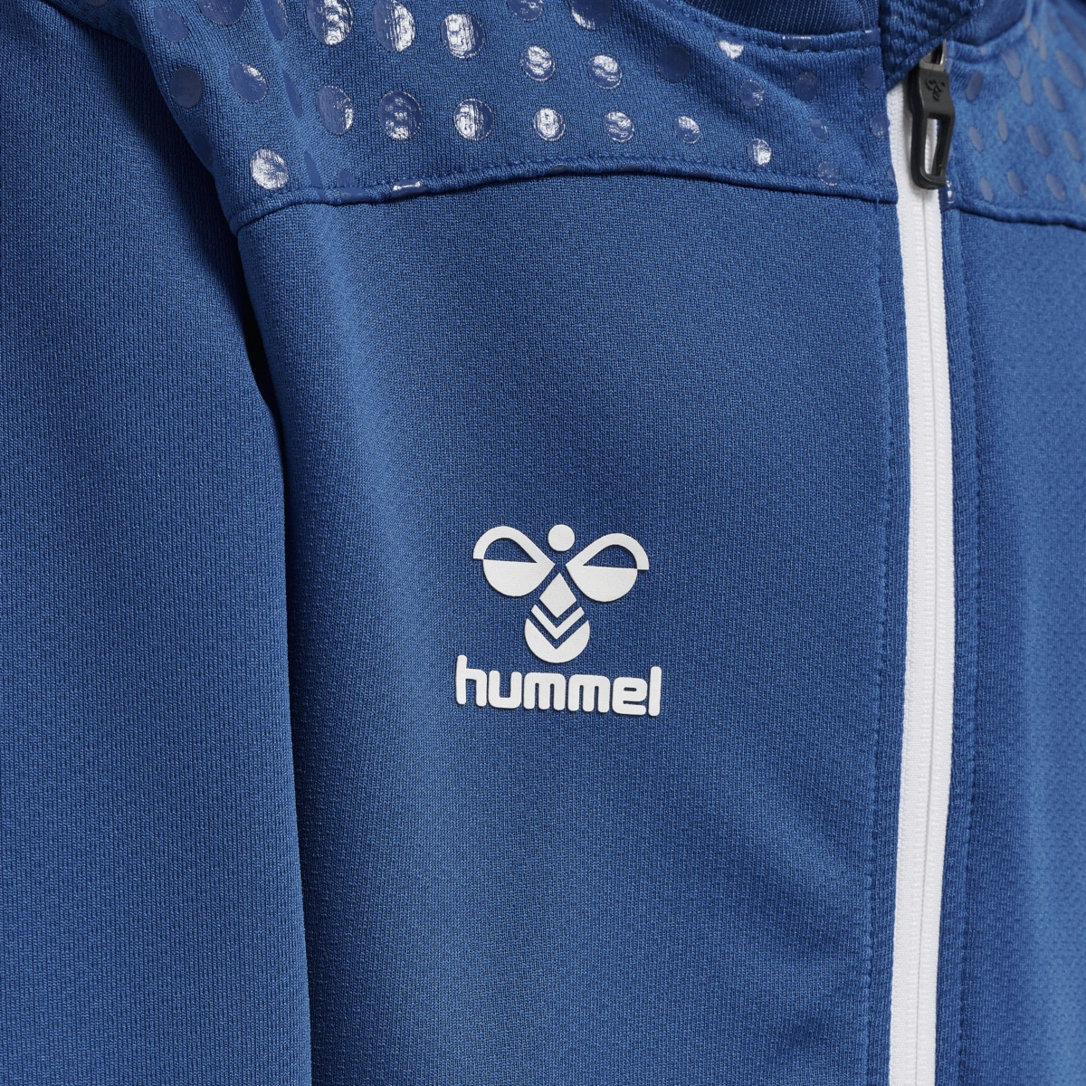 HUMMEL Kinder_Kapuzensweat_LEAD_ZIP_POLY 207412 7045 TRUE BLUE