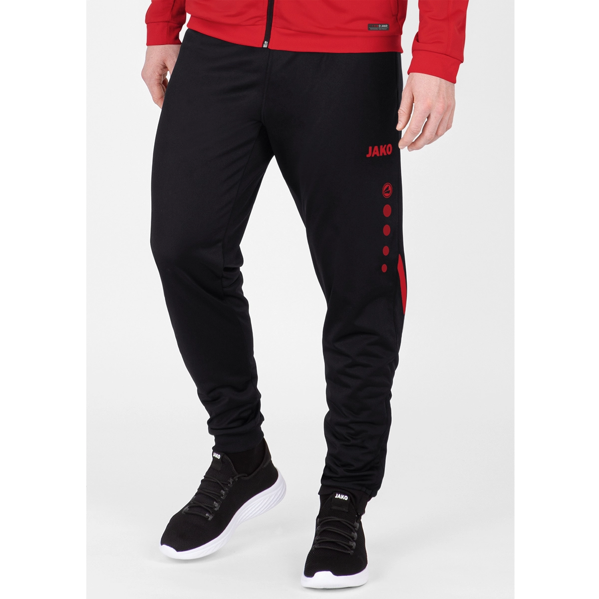 JAKO Polyesterhose_Challenge 9221K 812 schwarz/rot