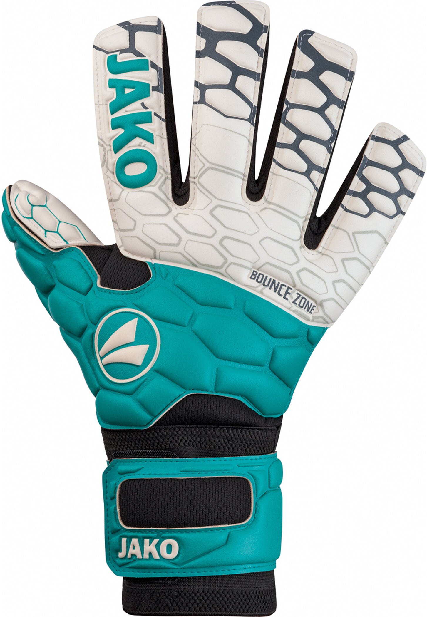 JAKO TW_Handschuh_Prestige_SuperSoft_Negative_Cut_24_7 2553 24 türkis/anthrazit