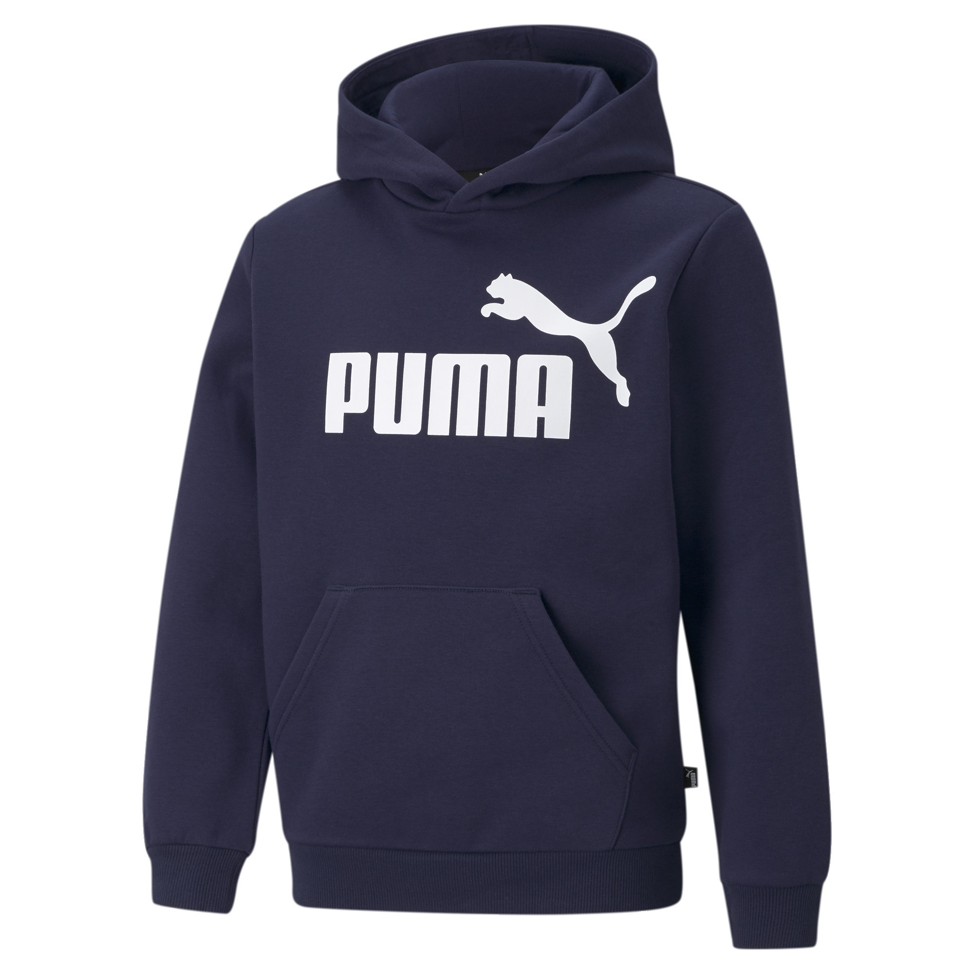 PUMA ESS_Big_Logo_Hoodie_FL_B 586965 006 PEACOAT