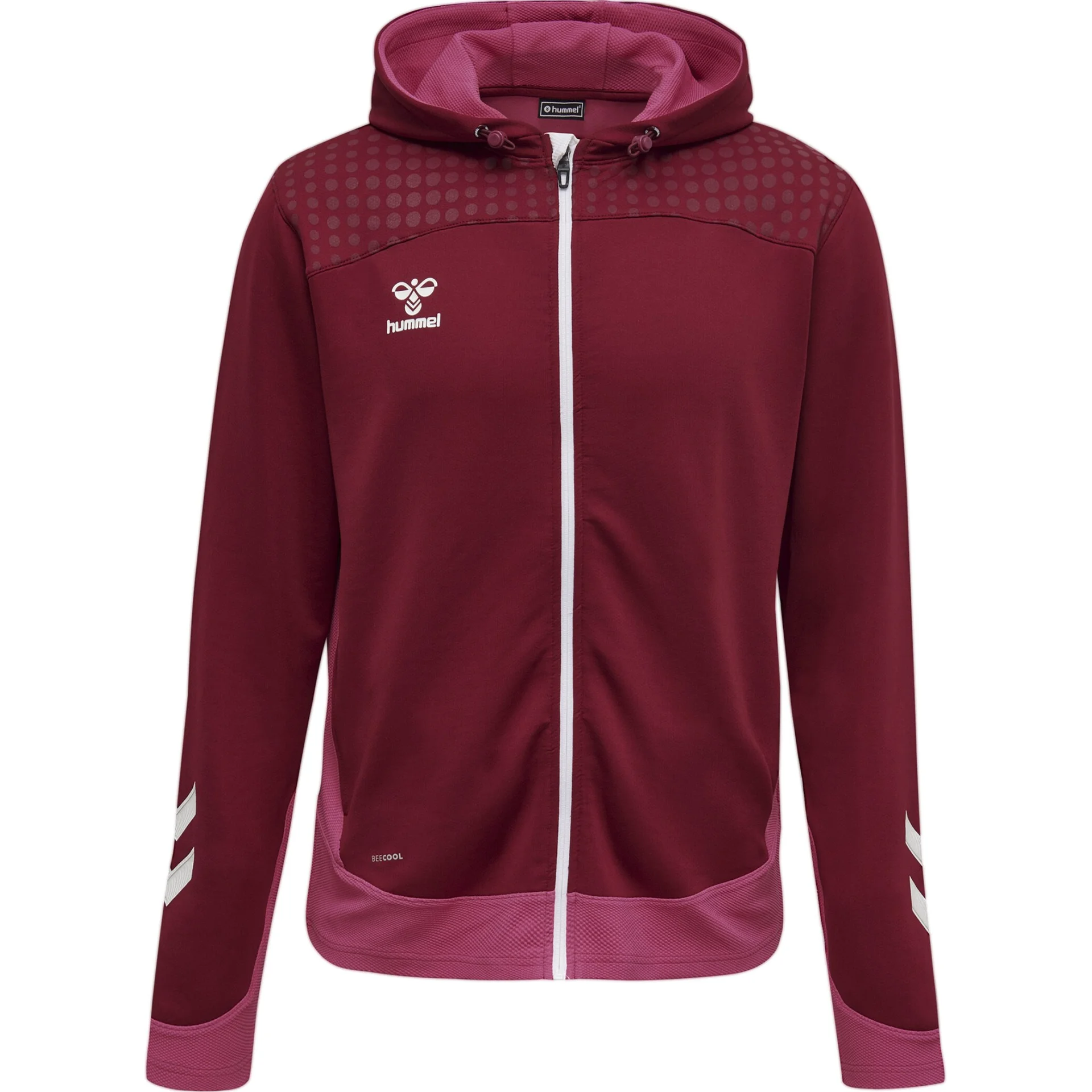 HUMMEL HUMMEL_Herren_Kapuzensweat_LEAD_ZIP_POLY_HOODIE 207411 3584 BIKING RED