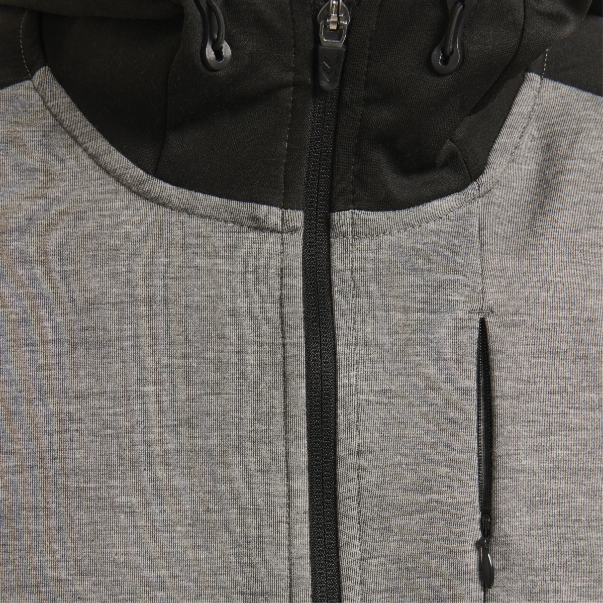 HUMMEL hmlTROPPER_ZIP_HOODIE 206271 2006 GREY MELANGE
