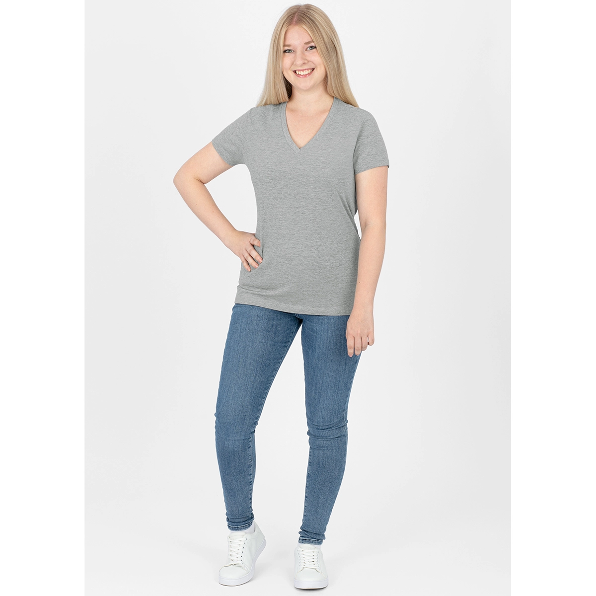 JAKO T_Shirt_Organic A4T023DAC6120D 520 hellgrau meliert