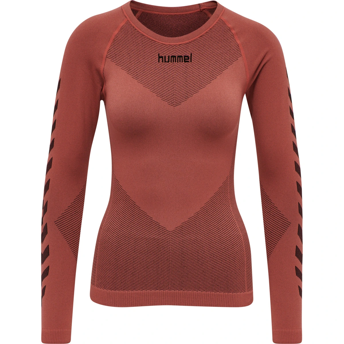 HUMMEL Damen_Hemd__FIRST_SEAMLESS_JERSEY_L_S_WOMAN 202645 3250 MARSALA