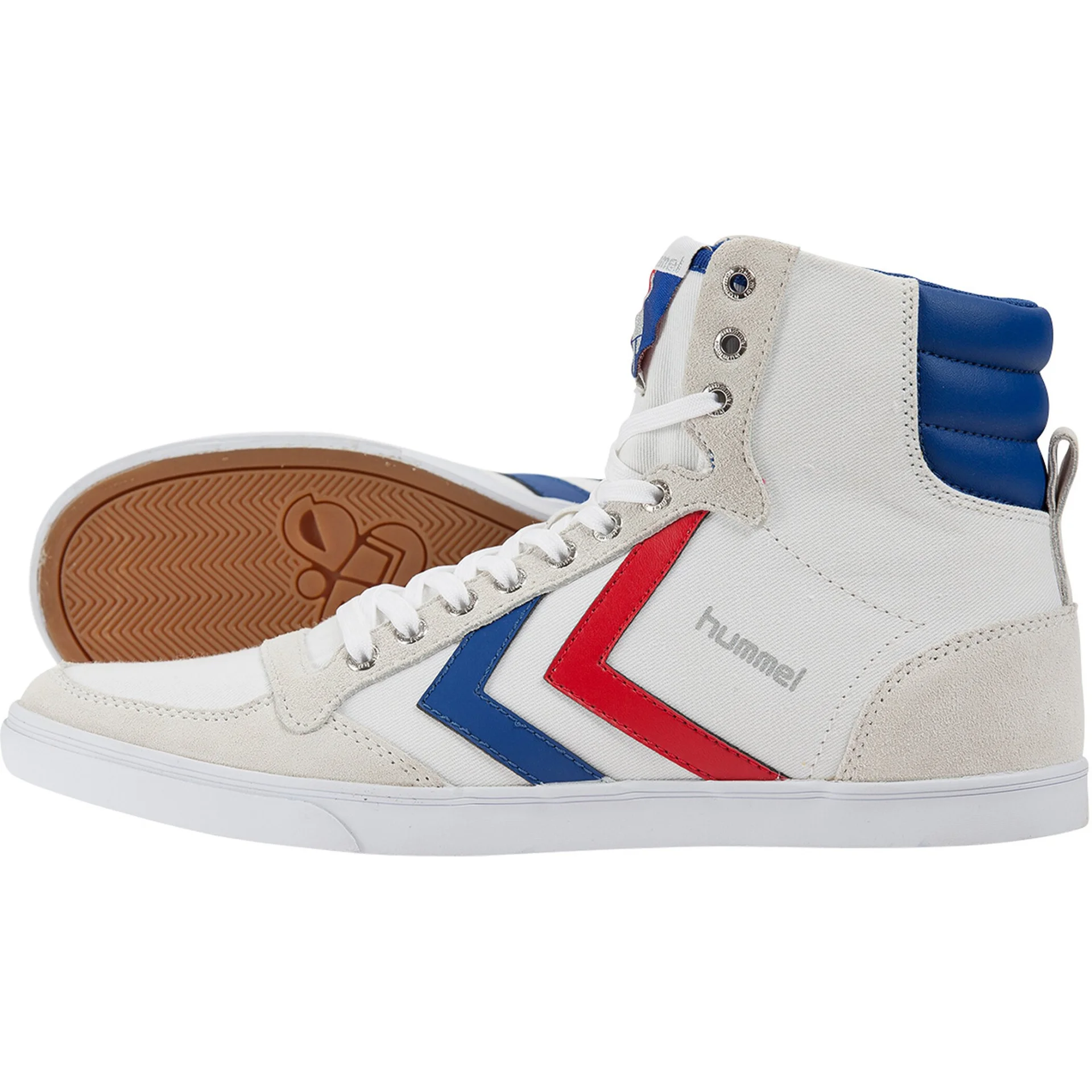 HUMMEL Herren_Freizeitschuhe_Slimmer_Stadil_High 63511 9228 WHITE/BLUE/RED/GUM