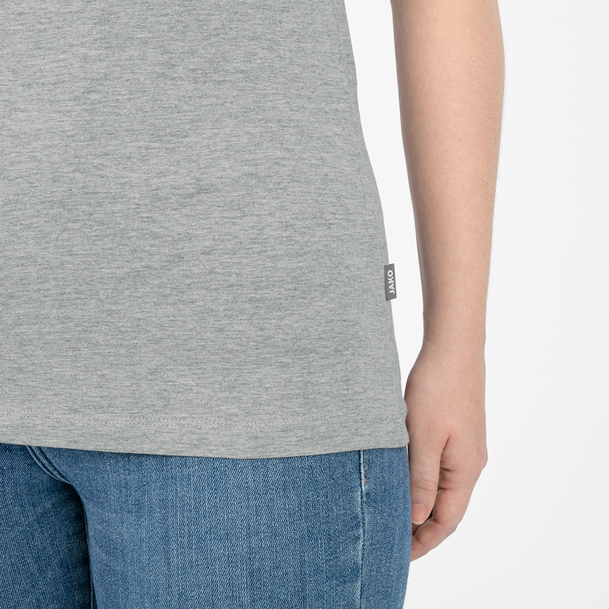 JAKO T_Shirt_Organic A4T023KIC6120K 520 hellgrau meliert