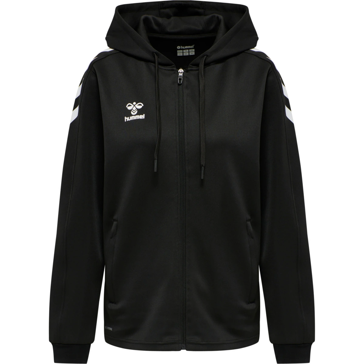 HUMMEL HUMMEL_Female_hmlCORE_XK_POLY_ZIP_HOOD_SWEAT_WOMAN 212650 2001 BLACK