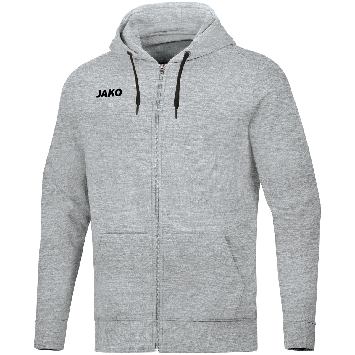 JAKO Herren_Kapuzenjacke_Base 6865 41 hellgrau meliert