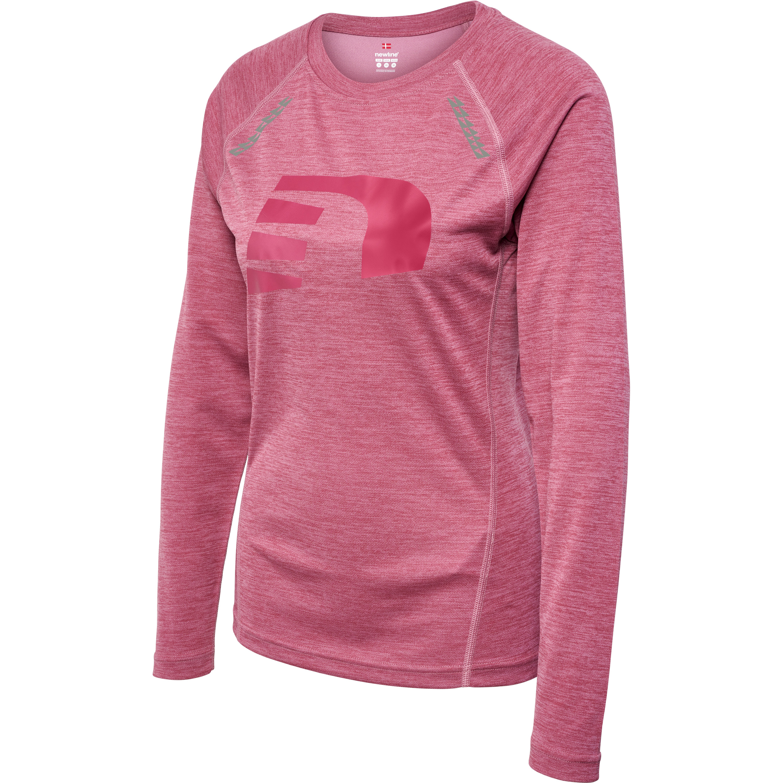 NEWLINE nwlORLANDO_T_SHIRT_L_S_WOMAN___DRY_ROSE_MELANGE___L 500303 3172 DRY ROSE MELANGE