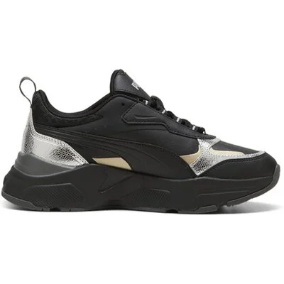 PUMA Damen_Freizeitschuhe_Cassia_Metallic_Shine 395267 002 PUMA BLACK-PUMA SILVER-PUM