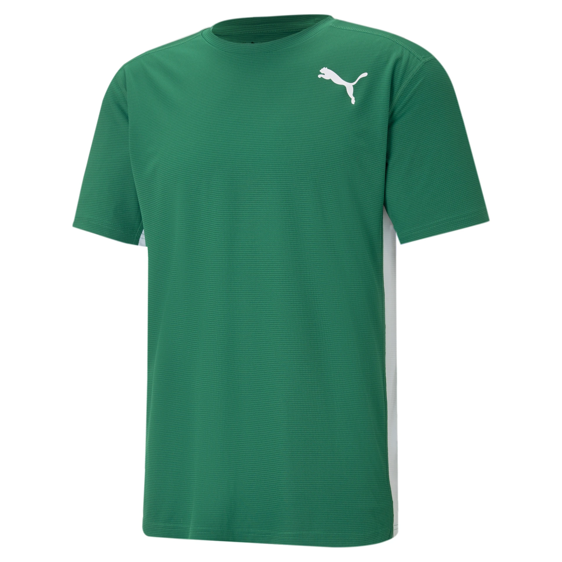 PUMA Herren_Shirt_Cross_the_Line_Tee_20 520349 006 POWER GREEN-PUMA WHITE