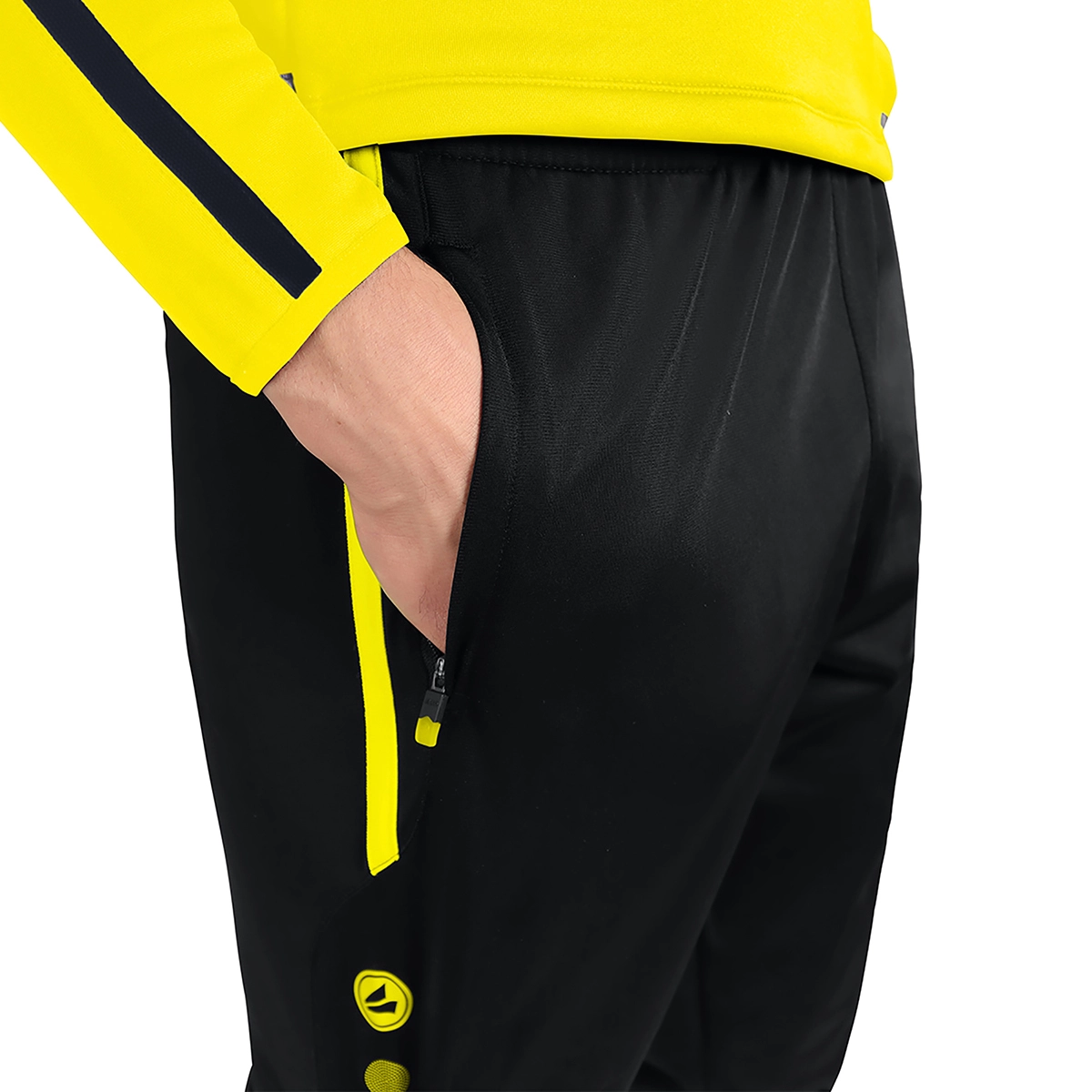 JAKO Kinder_Polyesterhose_Competition_20 9218K 33 schwarz/neongelb