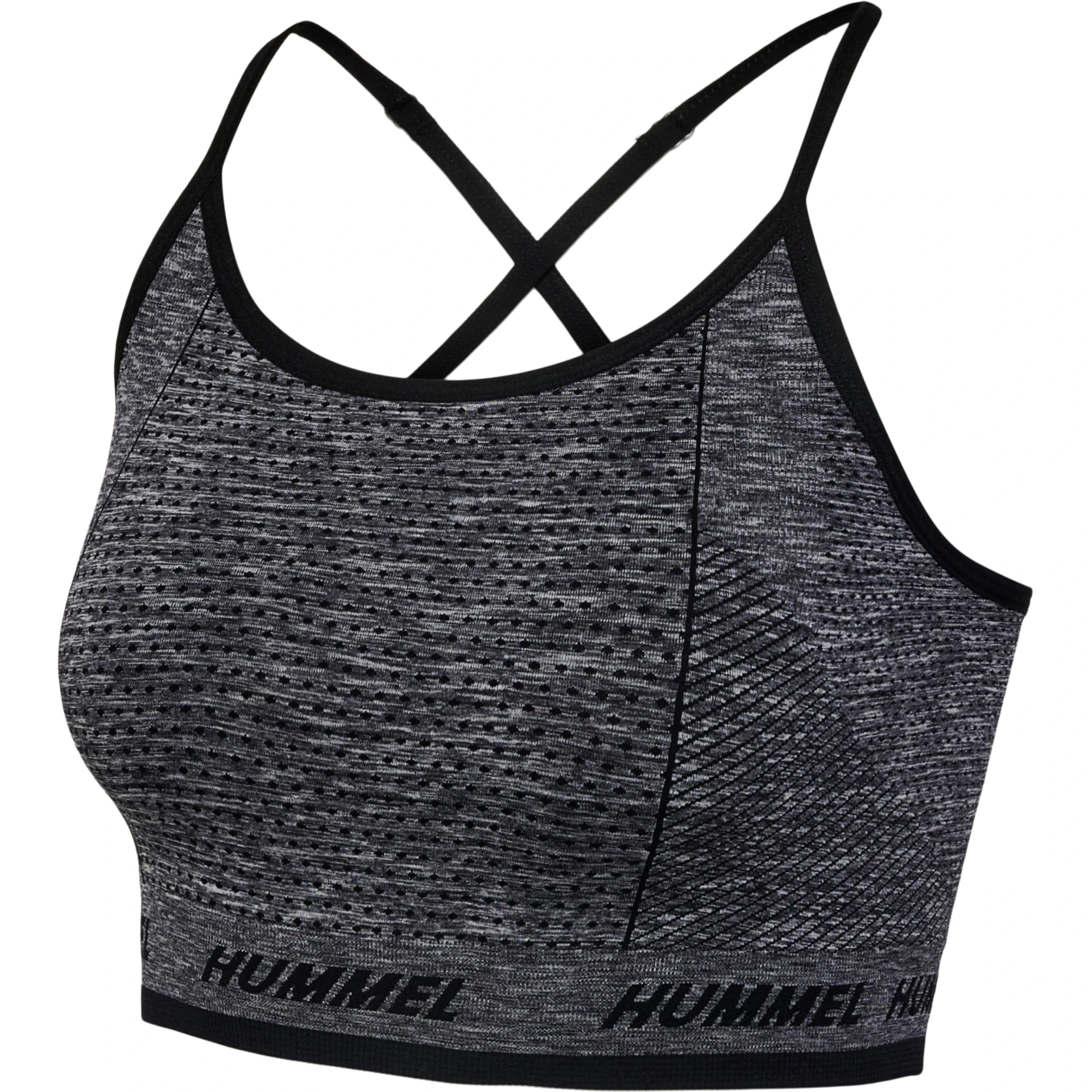 HUMMEL hmlTE_CAMI_SEAMLESS_SPORTS_TOP___BLACK_MELANGE___XS 219470 2508 BLACK MELANGE