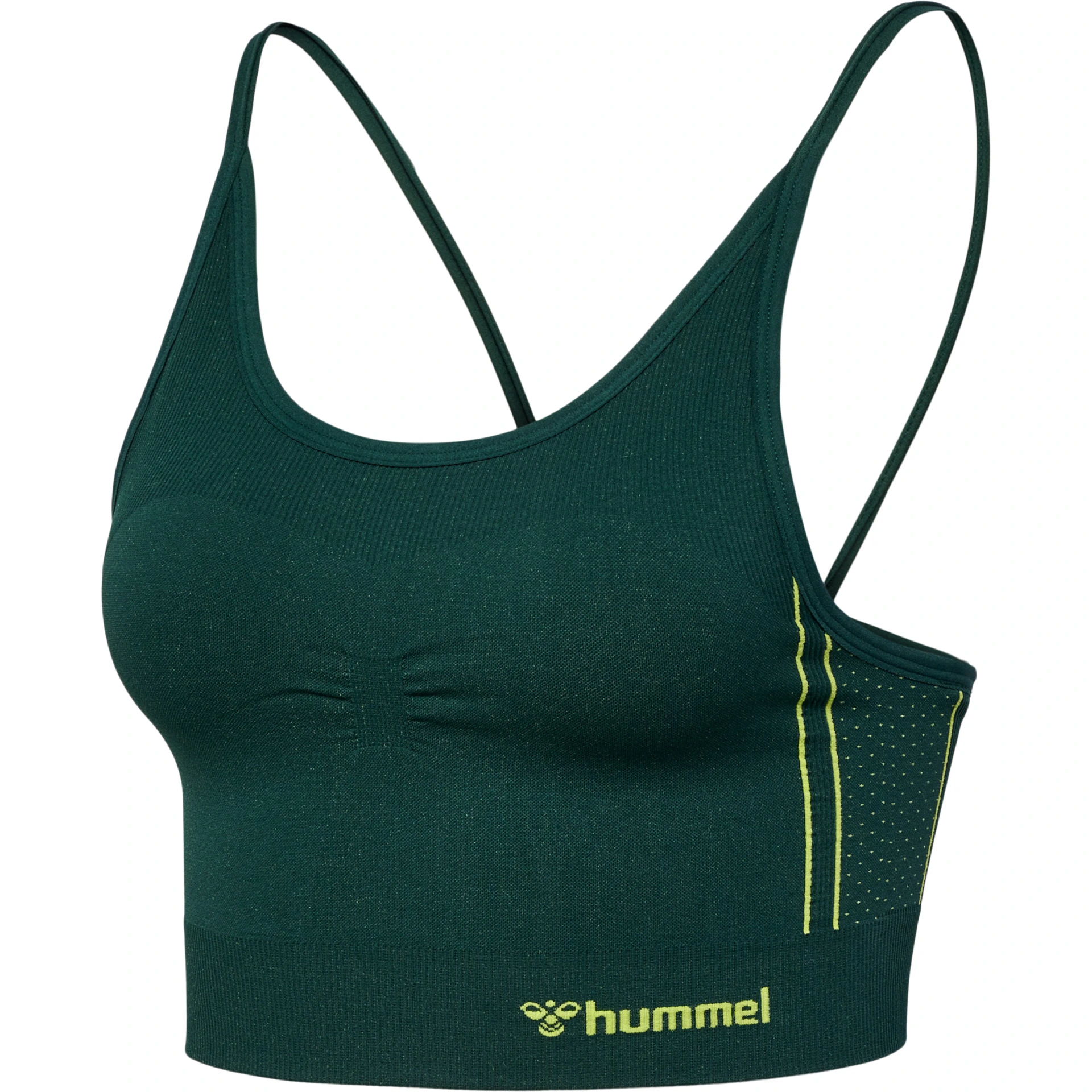 HUMMEL hmlMT_ZONE_SEAMLESS_SPORTS_BRA___DEEP_TEAL_SULPHUR_SPRING___XS 221592 6186 DEEP TEAL/SULPHUR SPRING