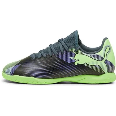 PUMA Kinder_Fussball_Hallenschuhe_FUTURE_7_PLAY_IT_Jr 107952 003 Gray Skies-Elektro Purple-